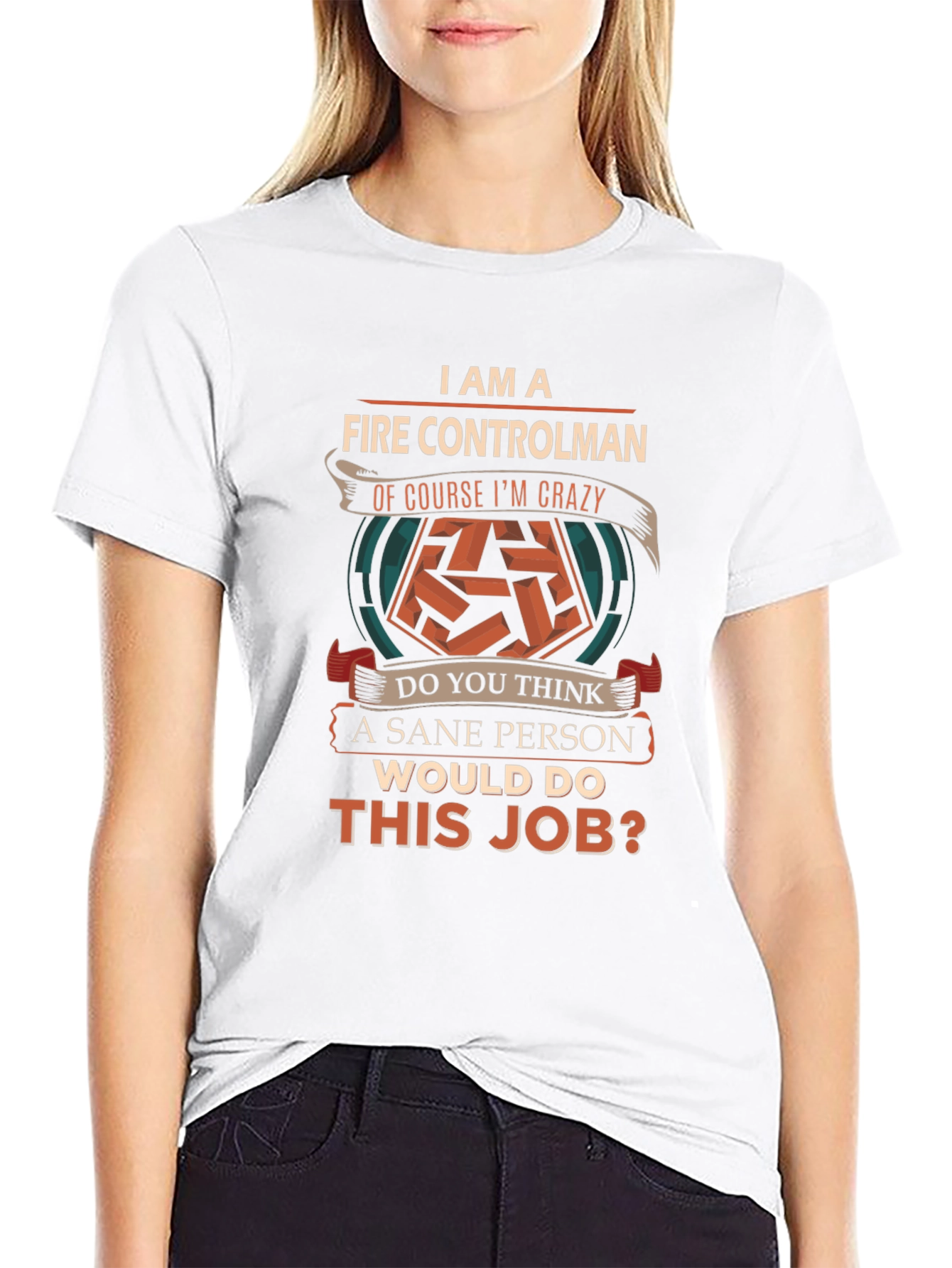 Fire Controlman Crazy Job T-Shirt