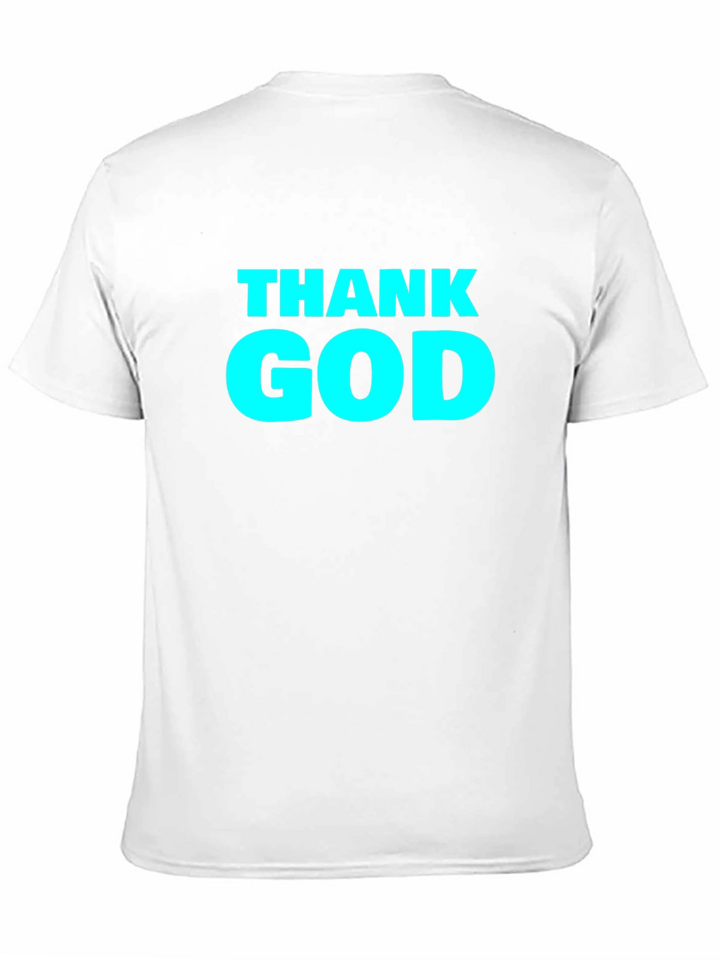Thank God Graphic Tee - Black Cotton T-Shirt