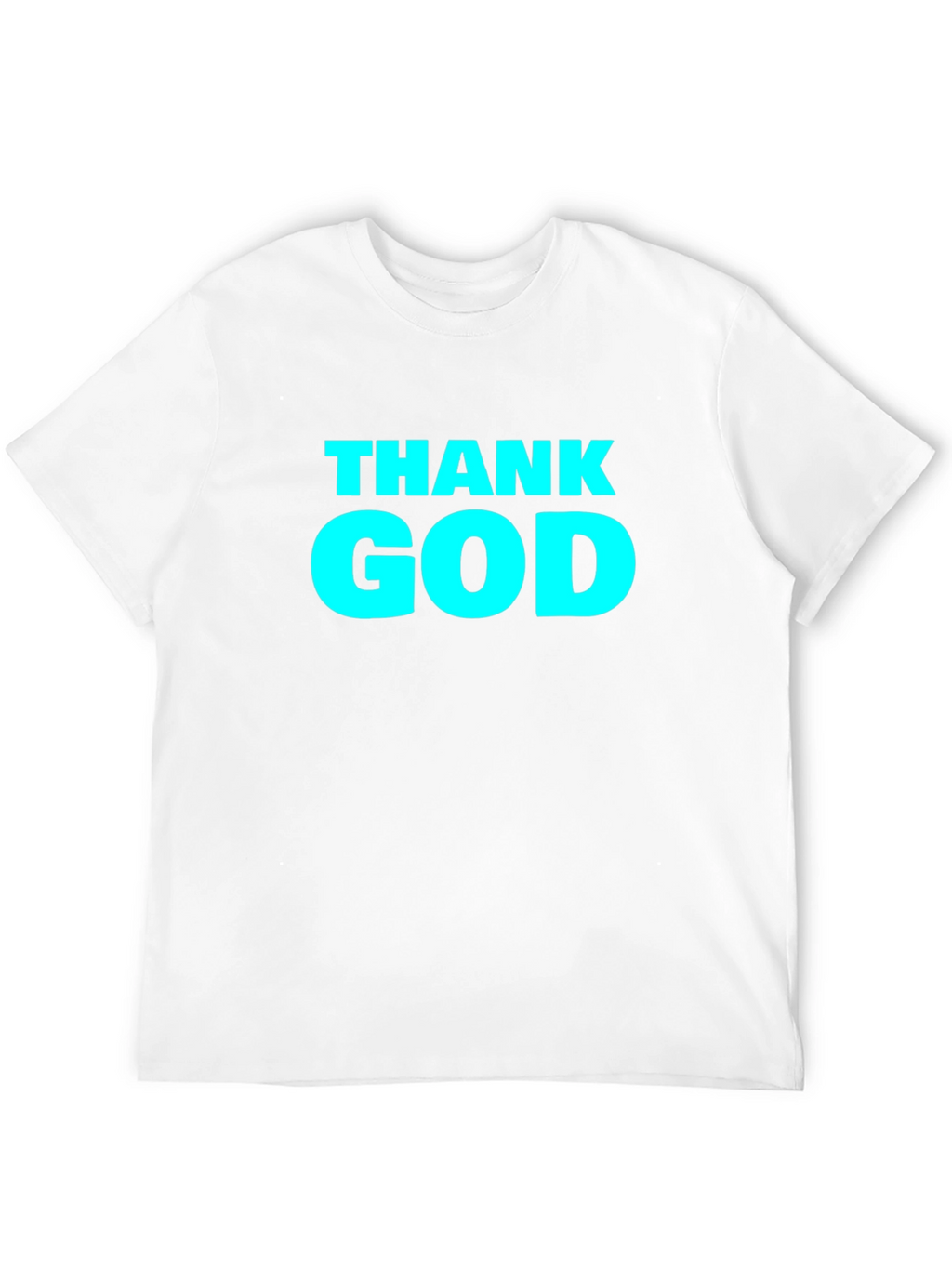 Thank God Graphic Tee - Black Cotton T-Shirt