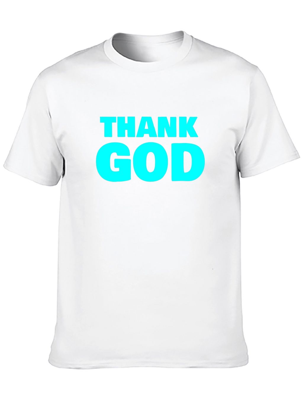 Thank God Graphic Tee - Black Cotton T-Shirt