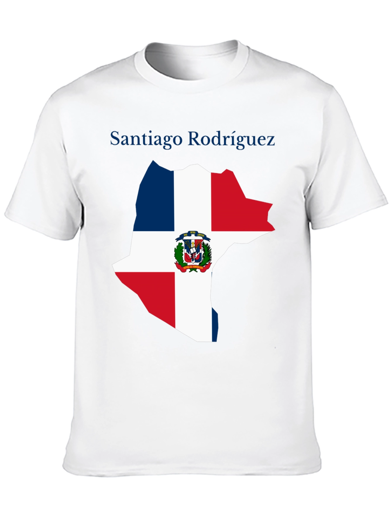 Dominican Republic Flag Map T-Shirt