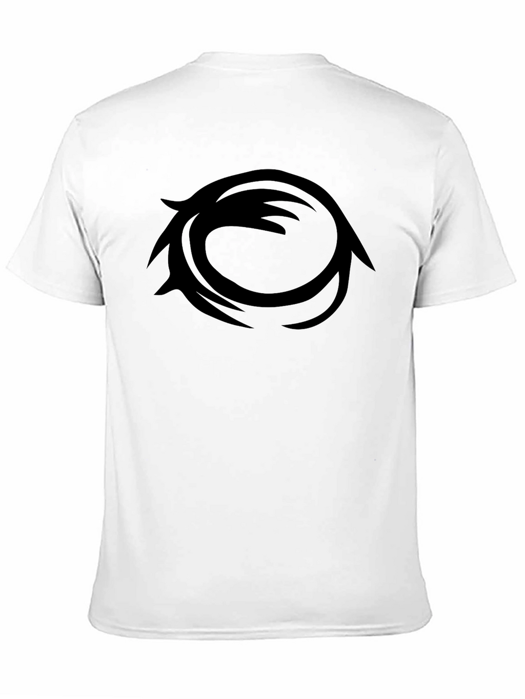 Modern Black Graphic Tee - Circular Design