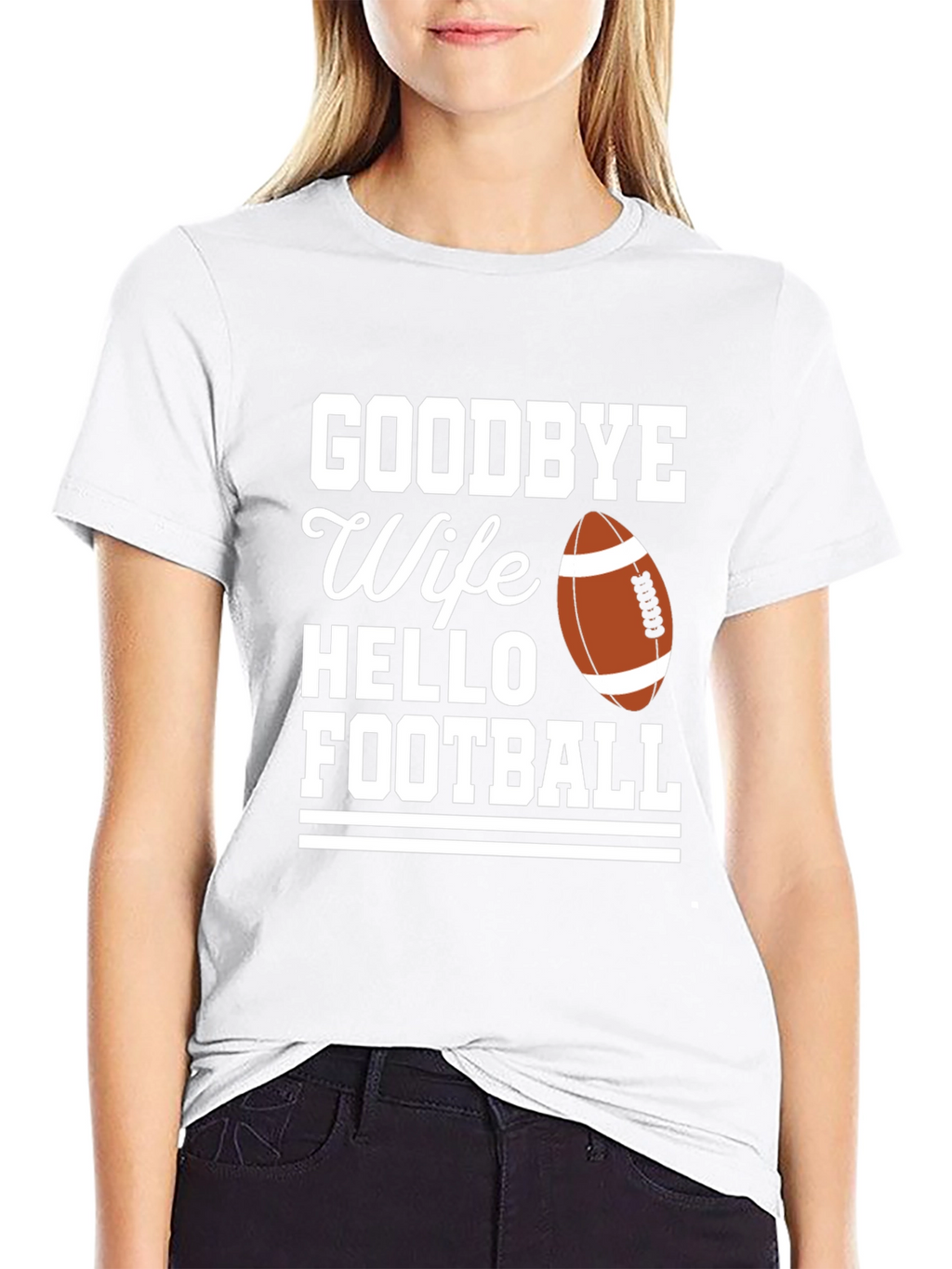 Goodbye Wife Hello Football Graphic Tee