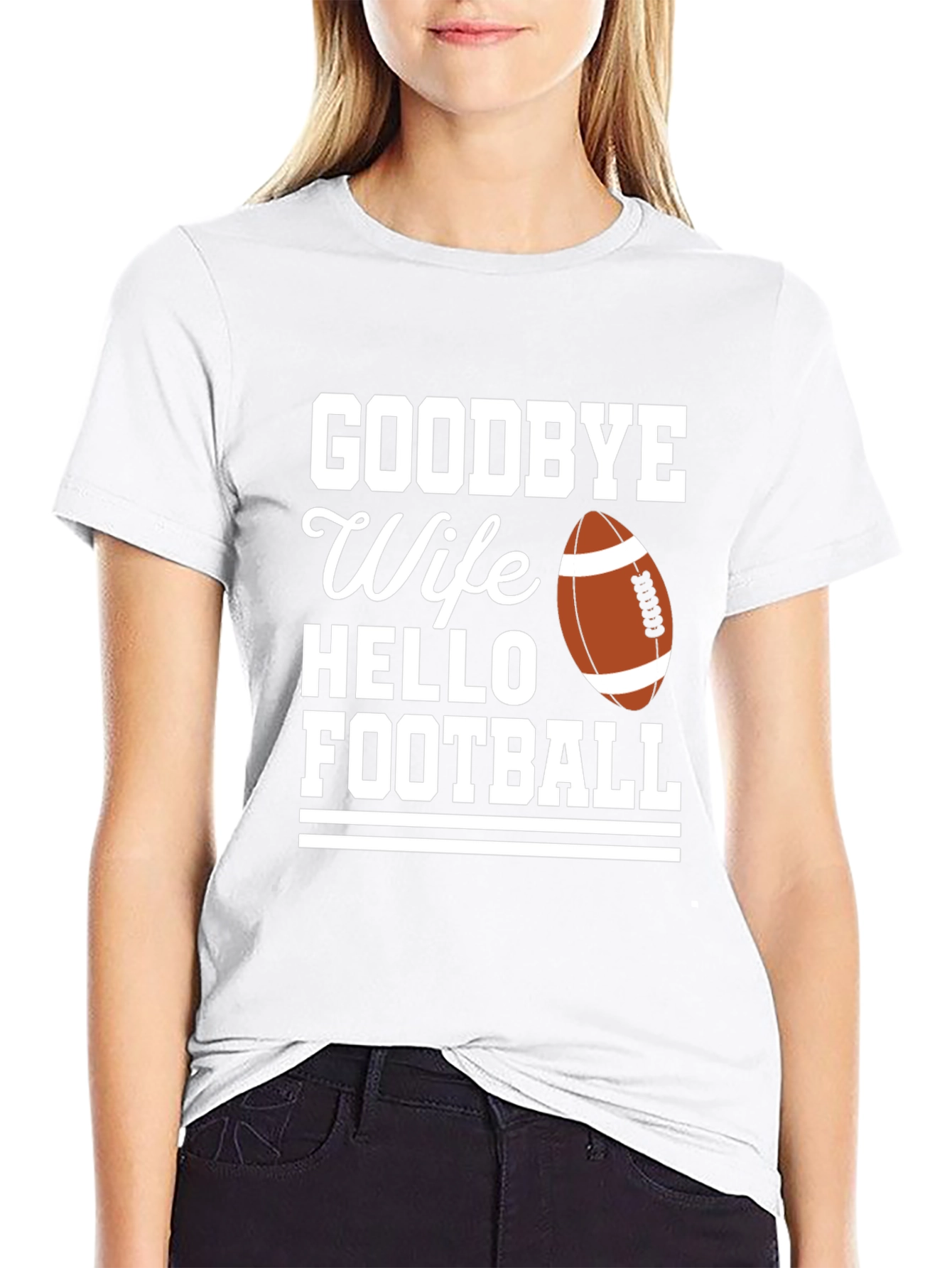 Goodbye Wife Hello Football Graphic Tee