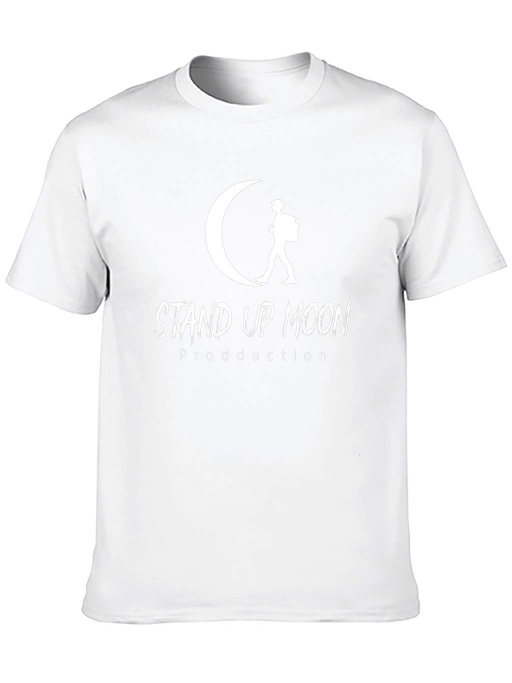 Stand Up Moon Graphic T-Shirt - Black
