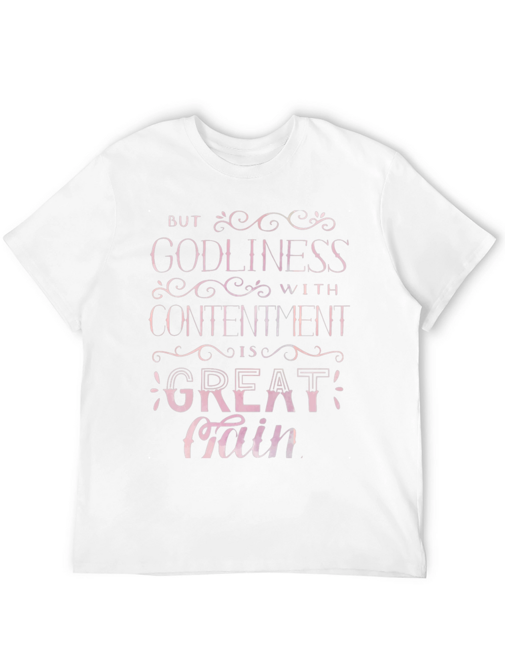 Godliness with Contentment Christian T-Shirt