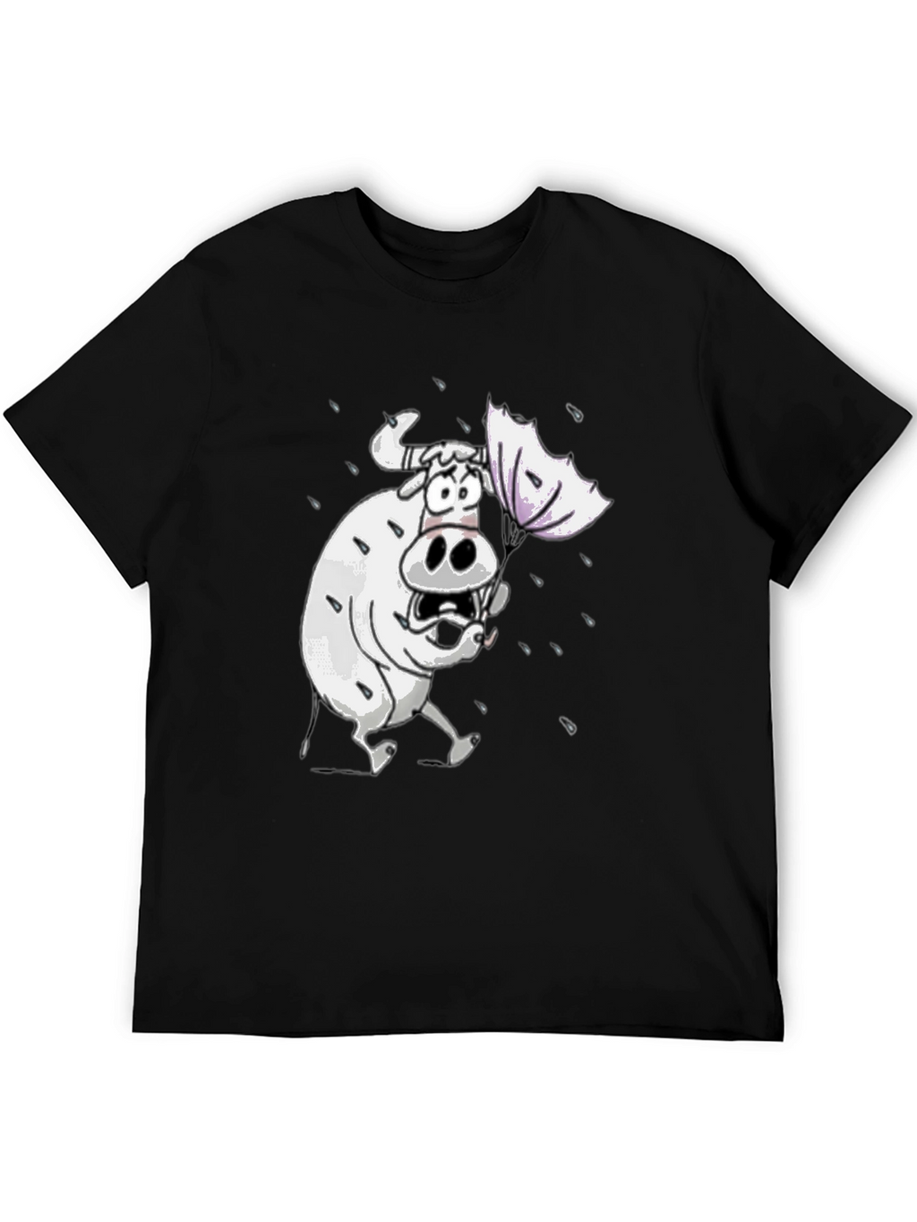 Funny Cow T-Shirt - Cartoon Animal Graphic Tee
