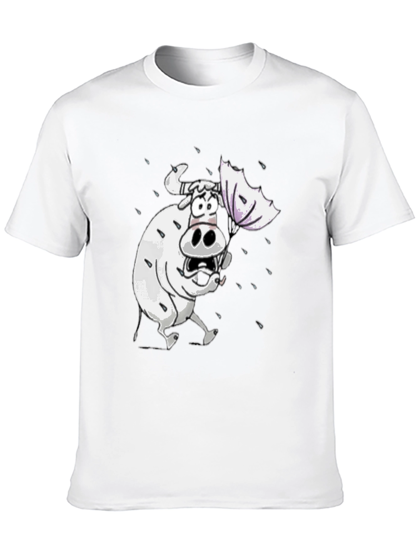 Funny Cow T-Shirt - Cartoon Animal Graphic Tee