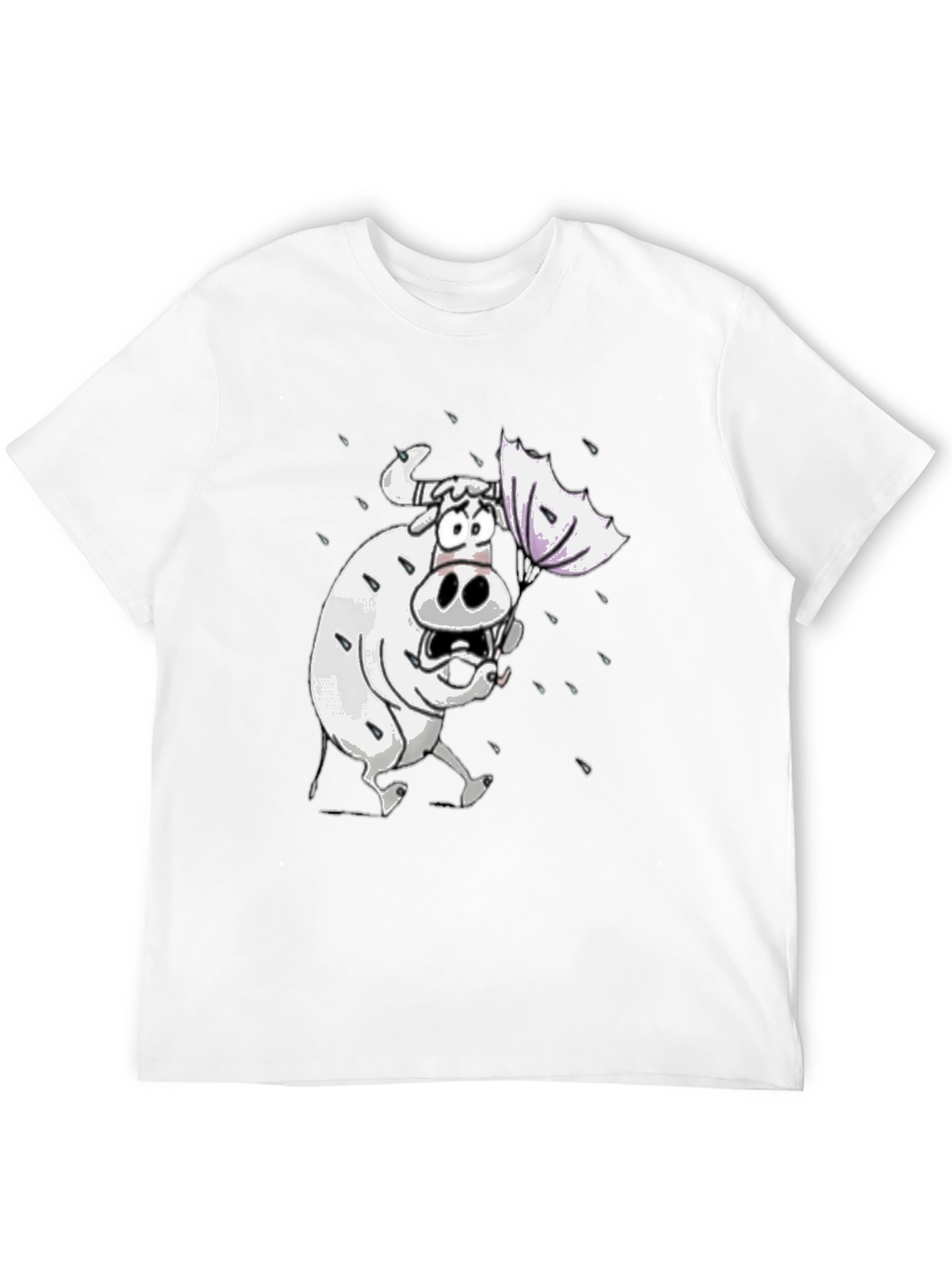 Funny Cow T-Shirt - Cartoon Animal Graphic Tee