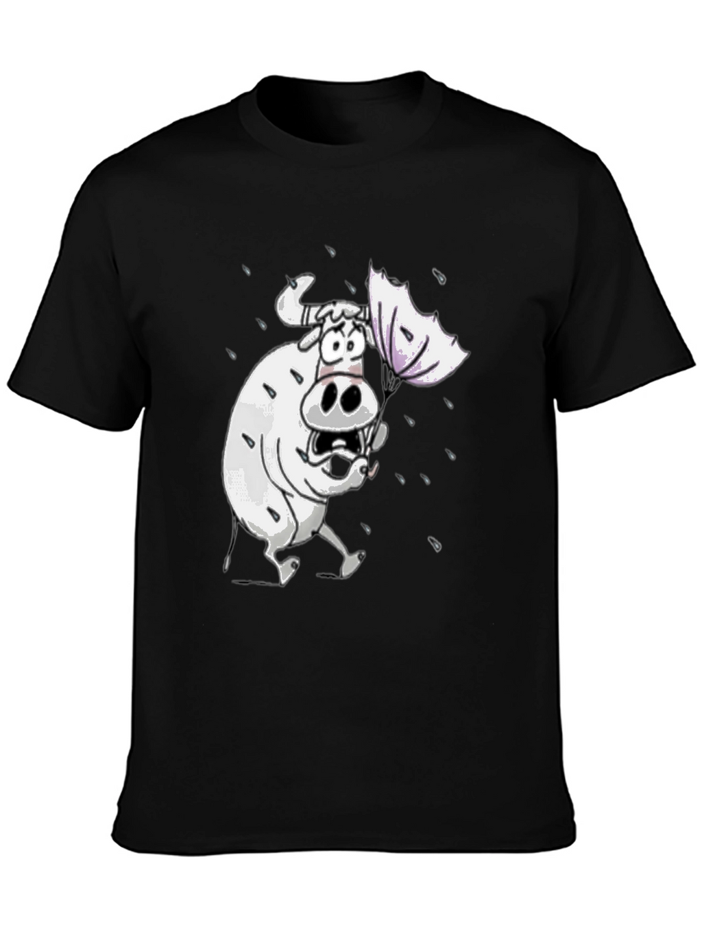 Funny Cow T-Shirt - Cartoon Animal Graphic Tee