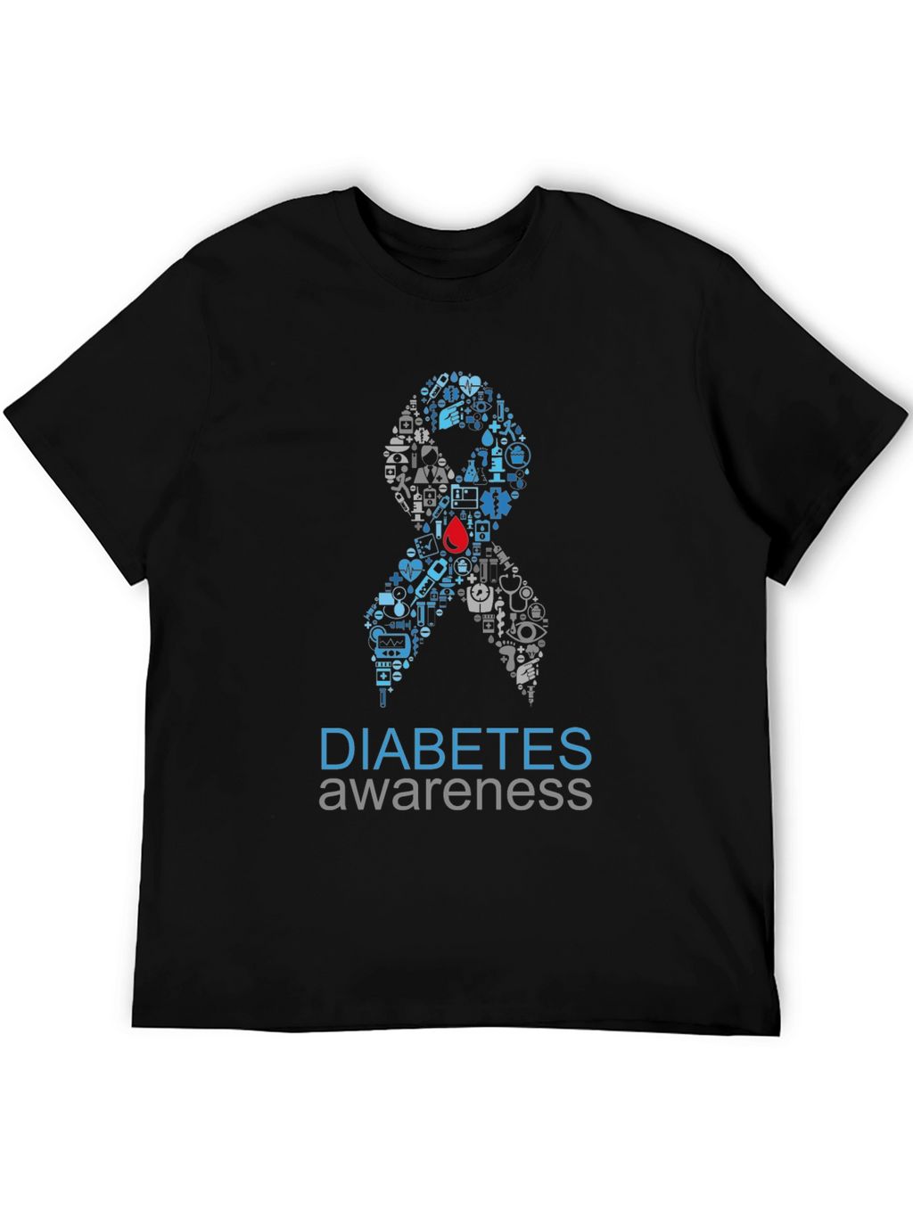 Diabetes Awareness Ribbon T-Shirt