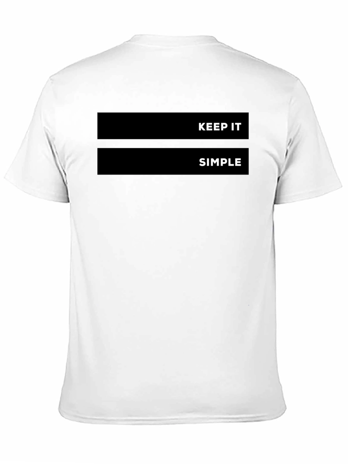 Keep It Simple Black Graphic Tee Shirt