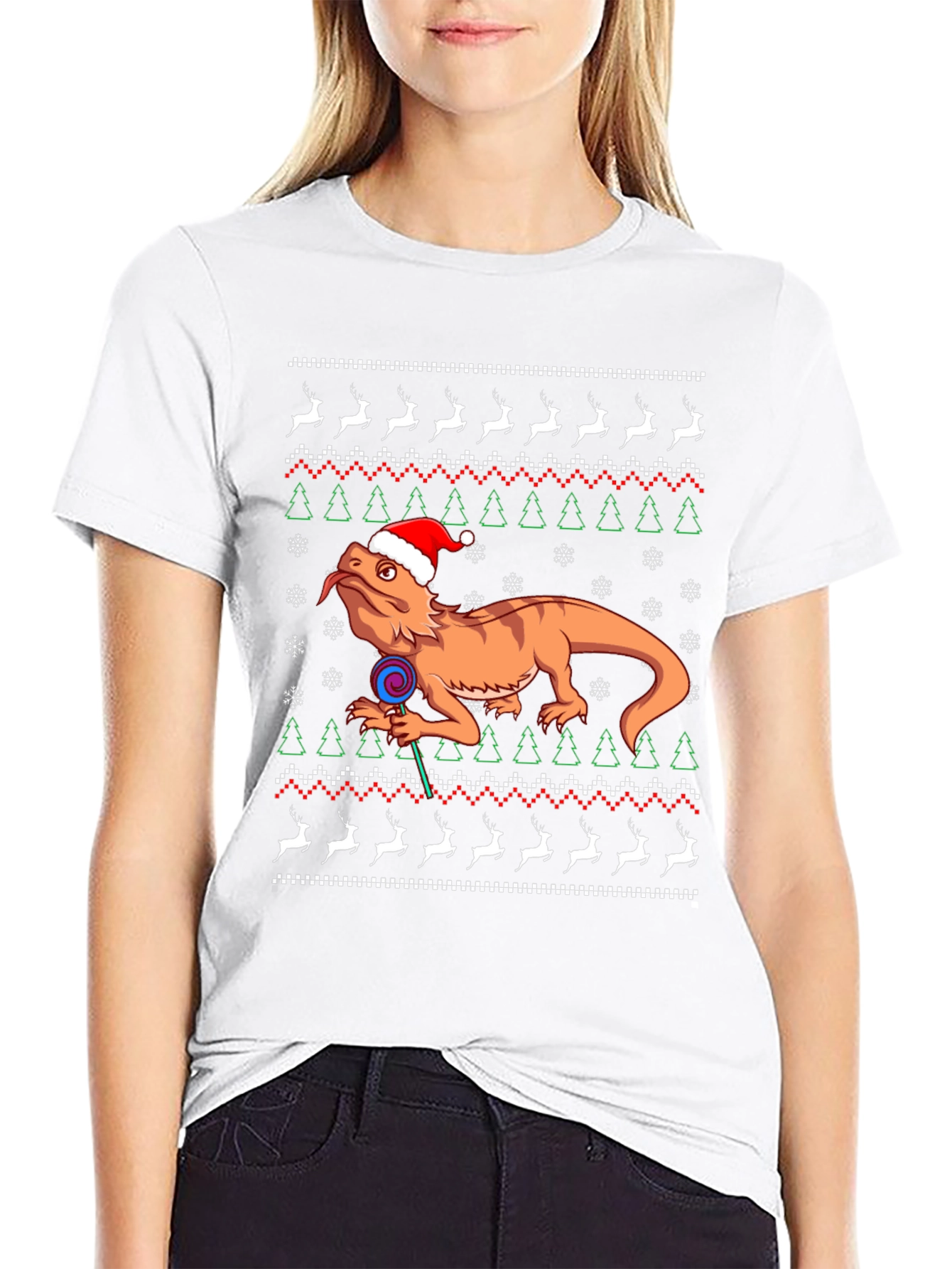 Bearded Dragon Christmas Sweater T-Shirt
