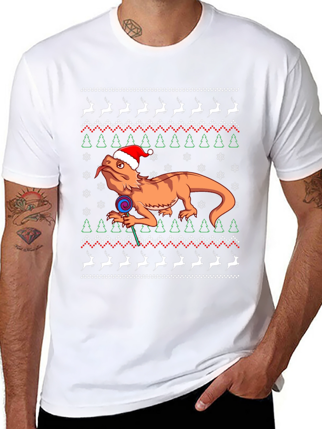Bearded Dragon Christmas Sweater T-Shirt