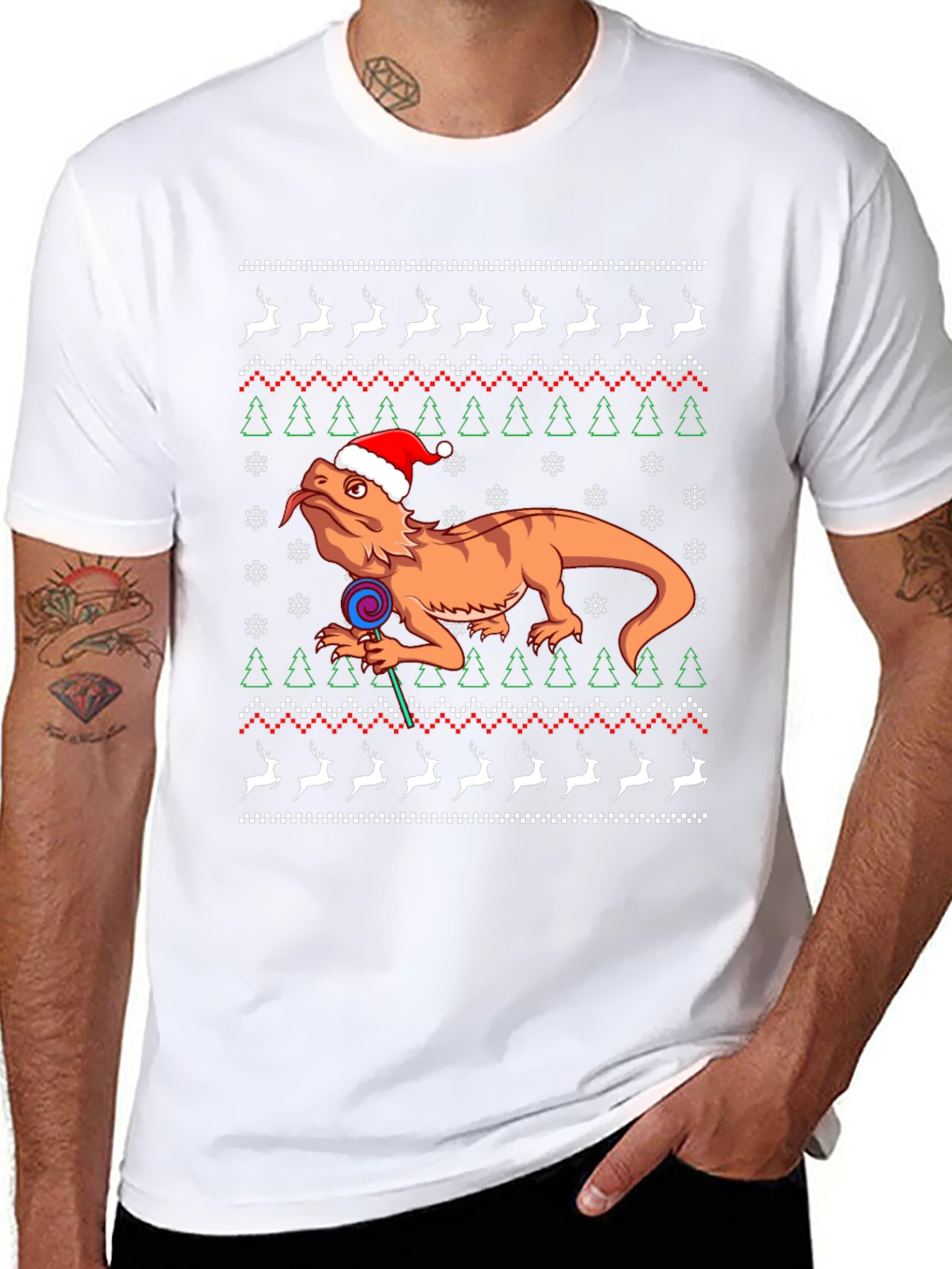 Bearded Dragon Christmas Sweater T-Shirt