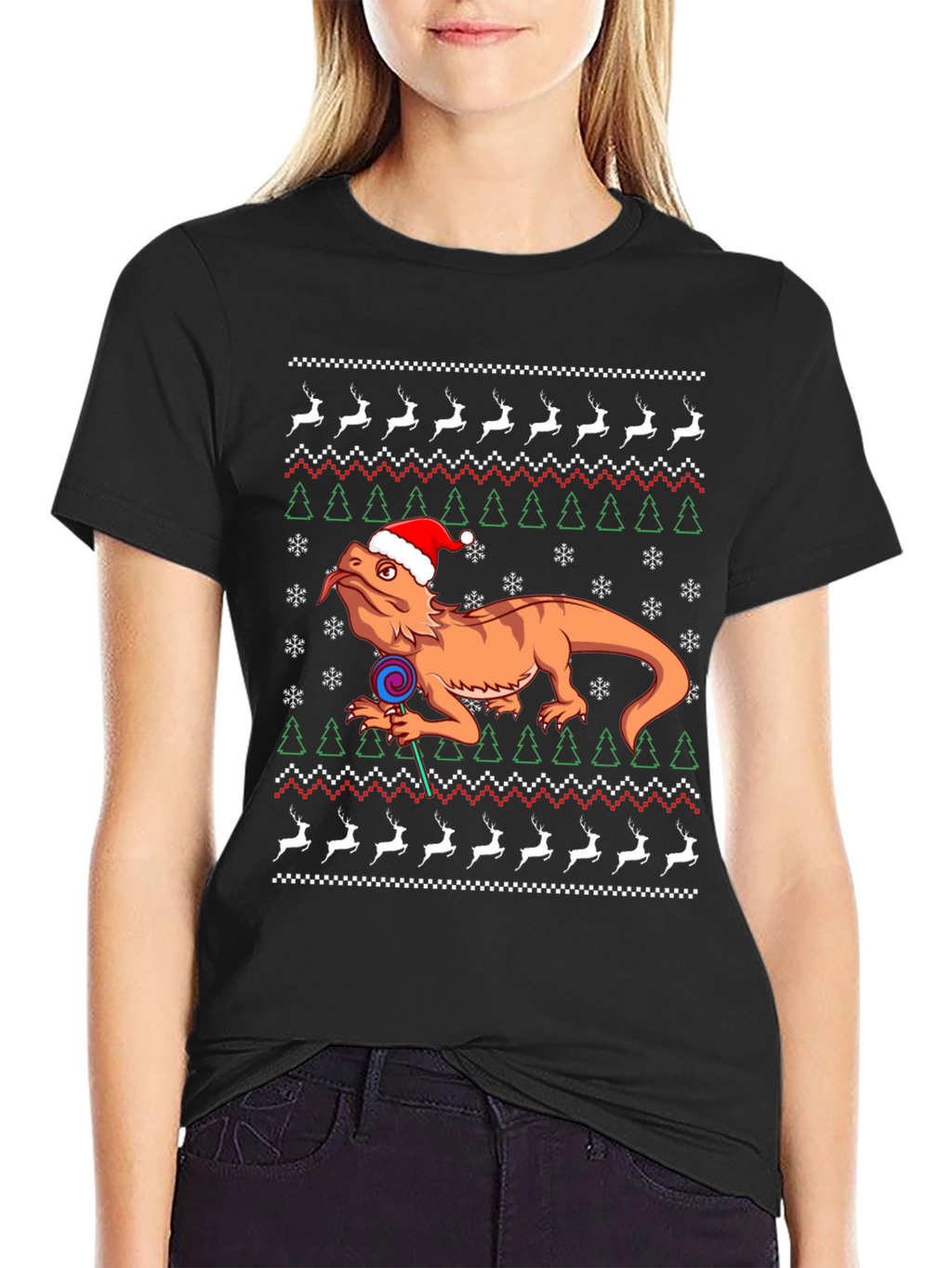 Bearded Dragon Christmas Sweater T-Shirt