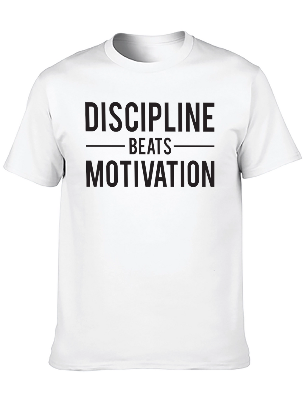 Discipline Beats Motivation Graphic Tee