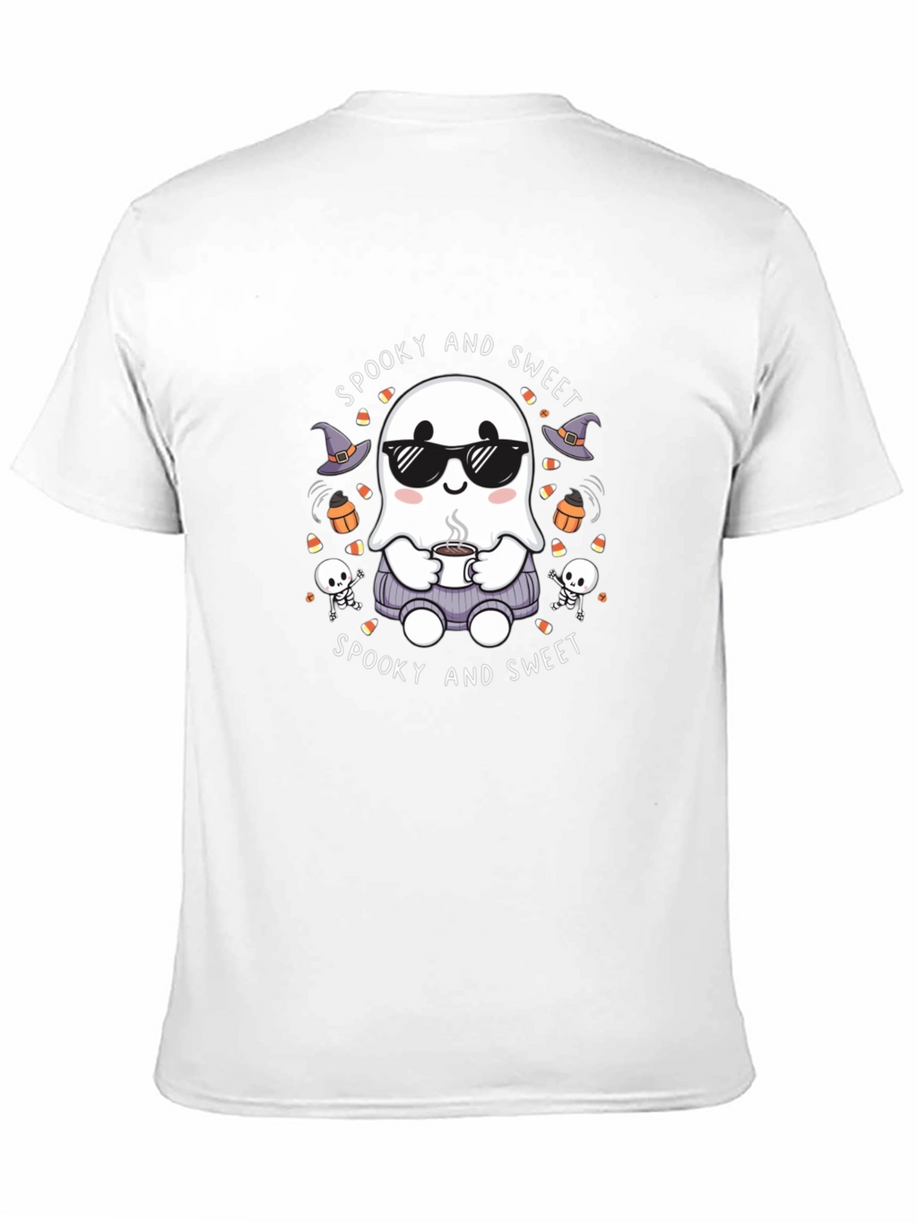 Spooky and Sweet Ghost Halloween T-Shirt