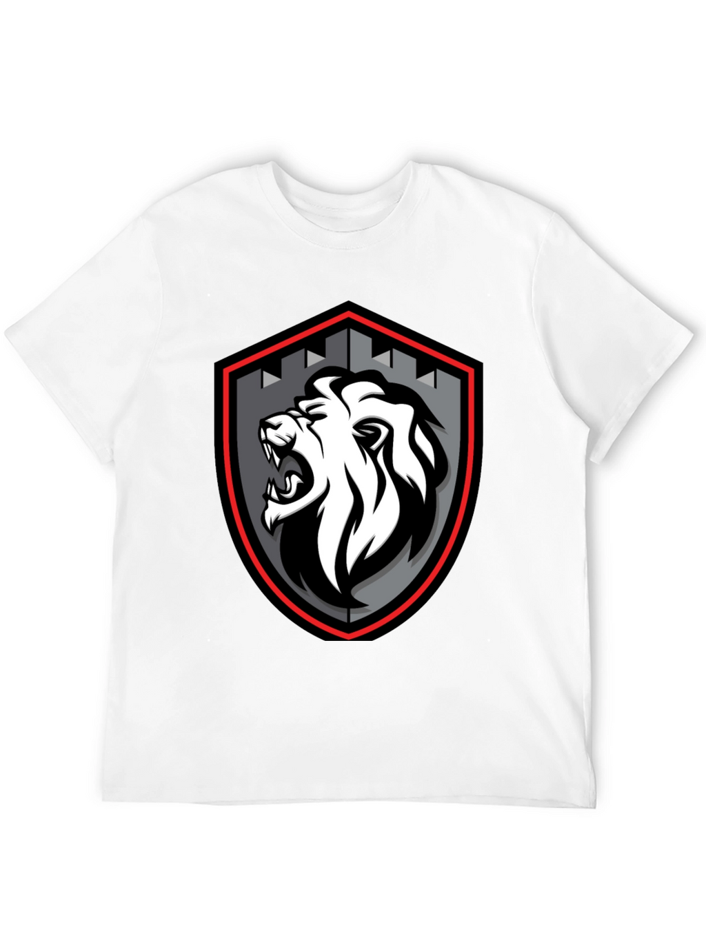 Lion Crest Graphic Black T-Shirt