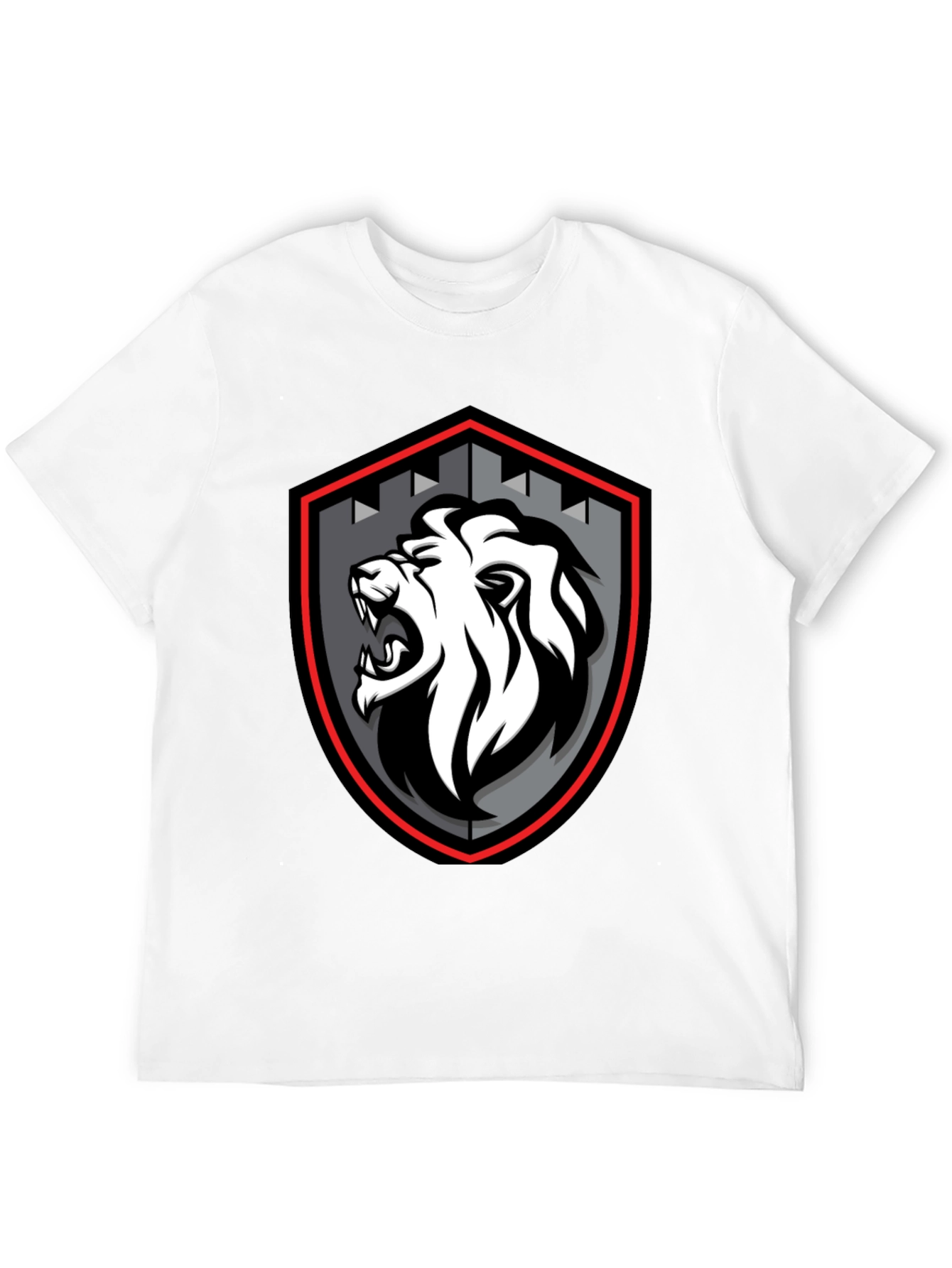Lion Crest Graphic Black T-Shirt