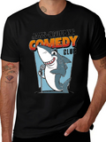 Jaws-Dropping Comedy Club Shark Graphic Tee