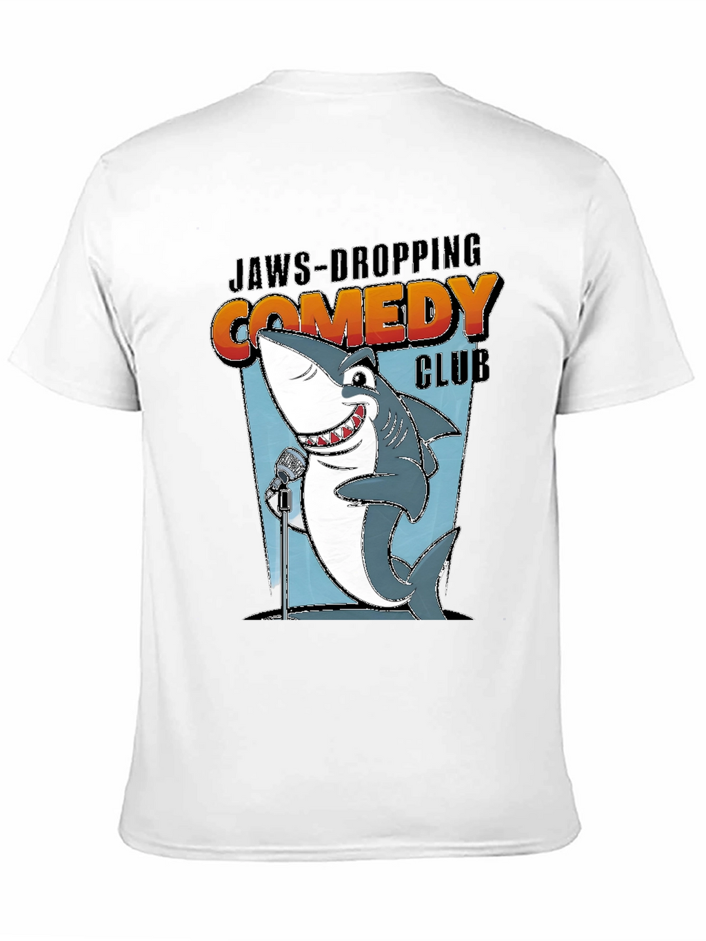 Jaws-Dropping Comedy Club Shark Graphic Tee