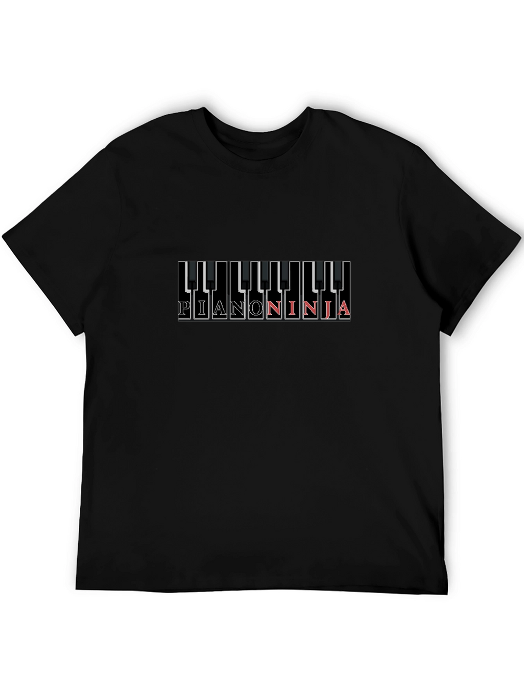 Piano Ninja Graphic Tee - Musician T-Shirt