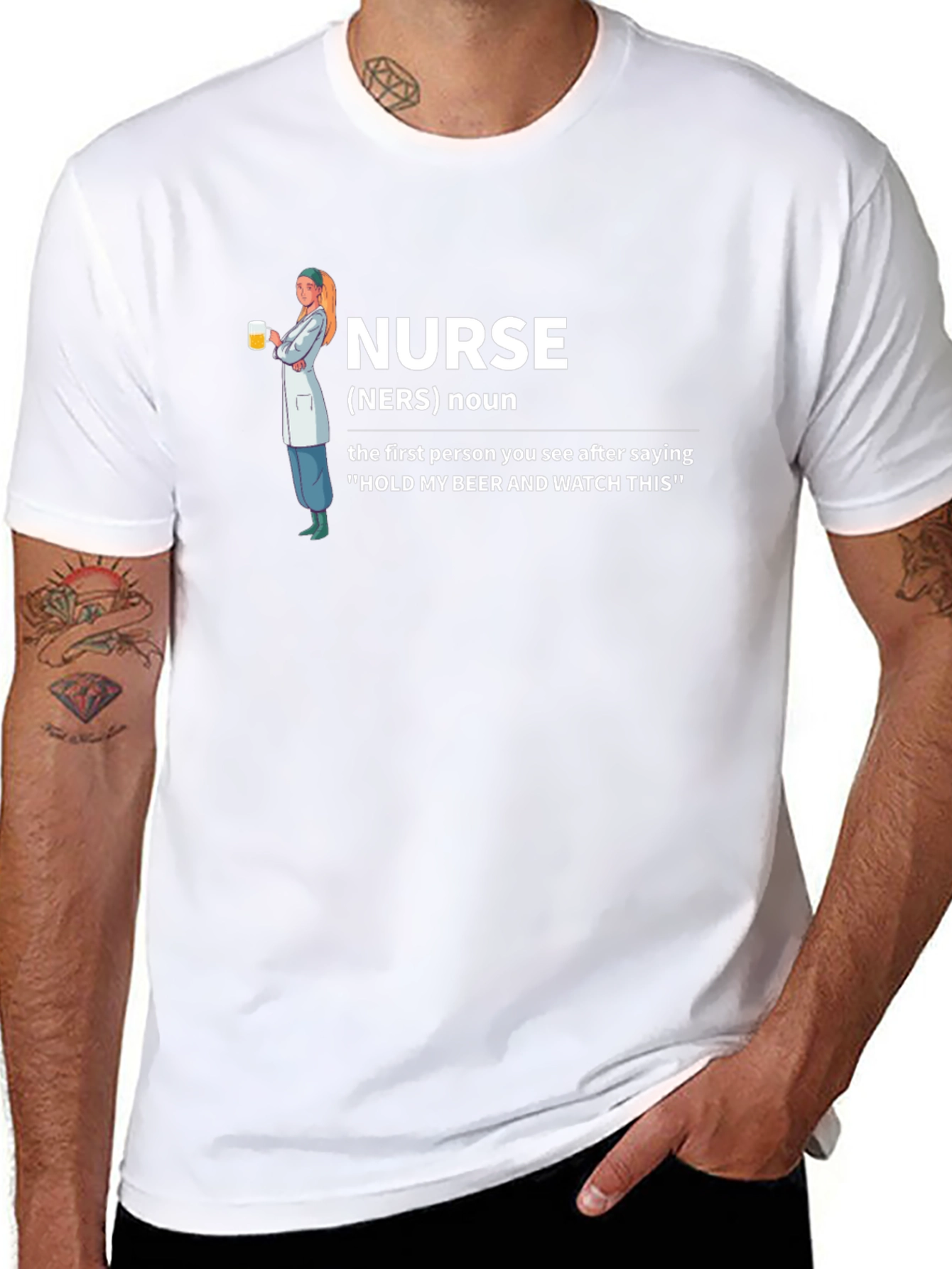 Nurse Definition Black T-Shirt