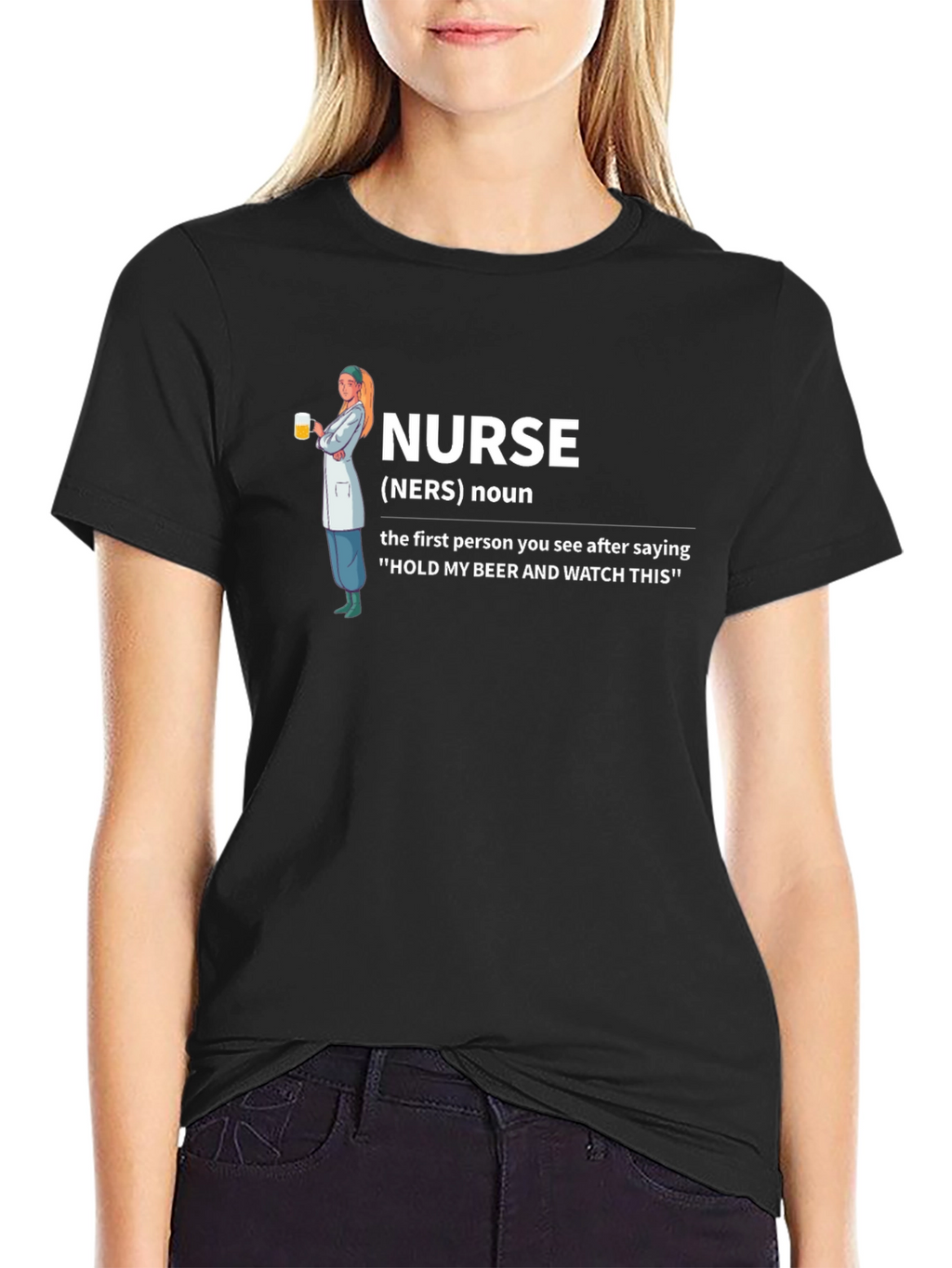 Nurse Definition Black T-Shirt