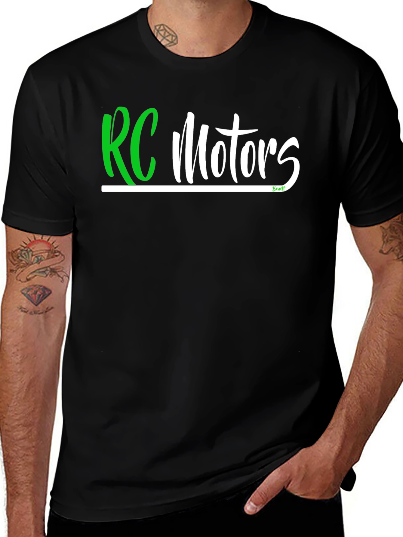 RC Motors Graphic T-Shirt - Black