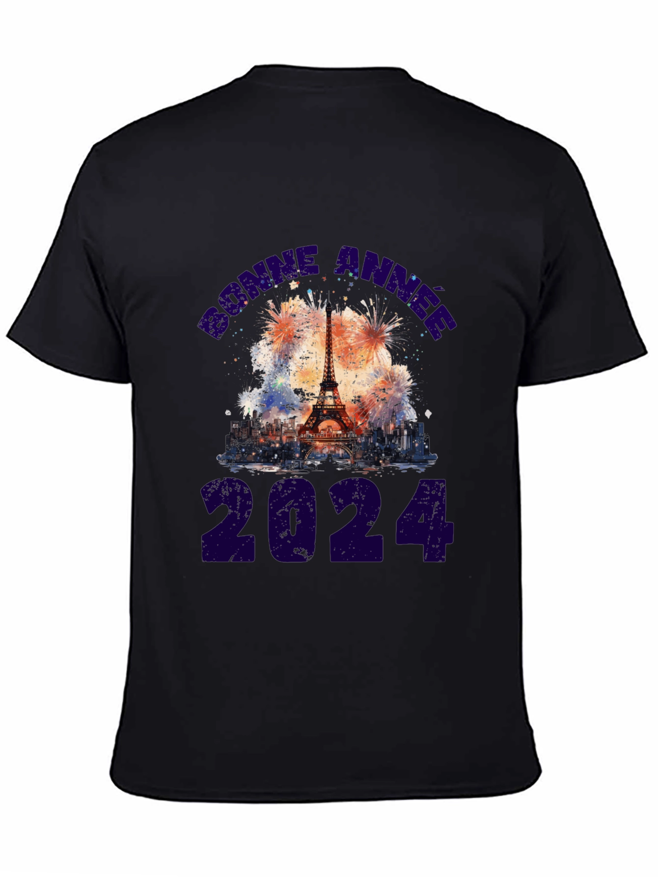 Bonne Annee 2024 Eiffel Tower Tee