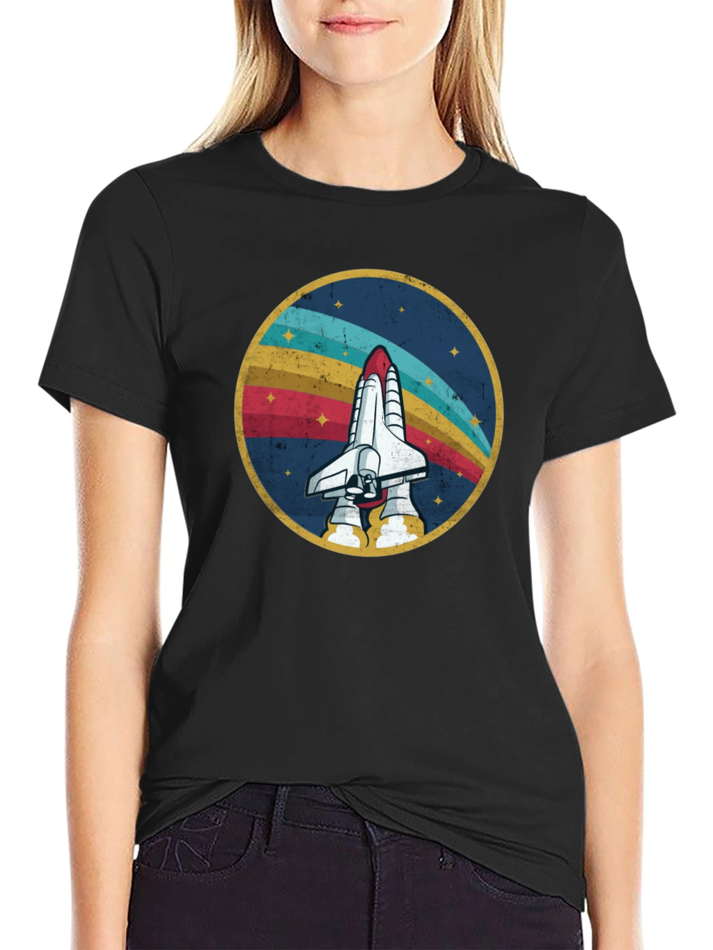Retro Space Shuttle Graphic Tee