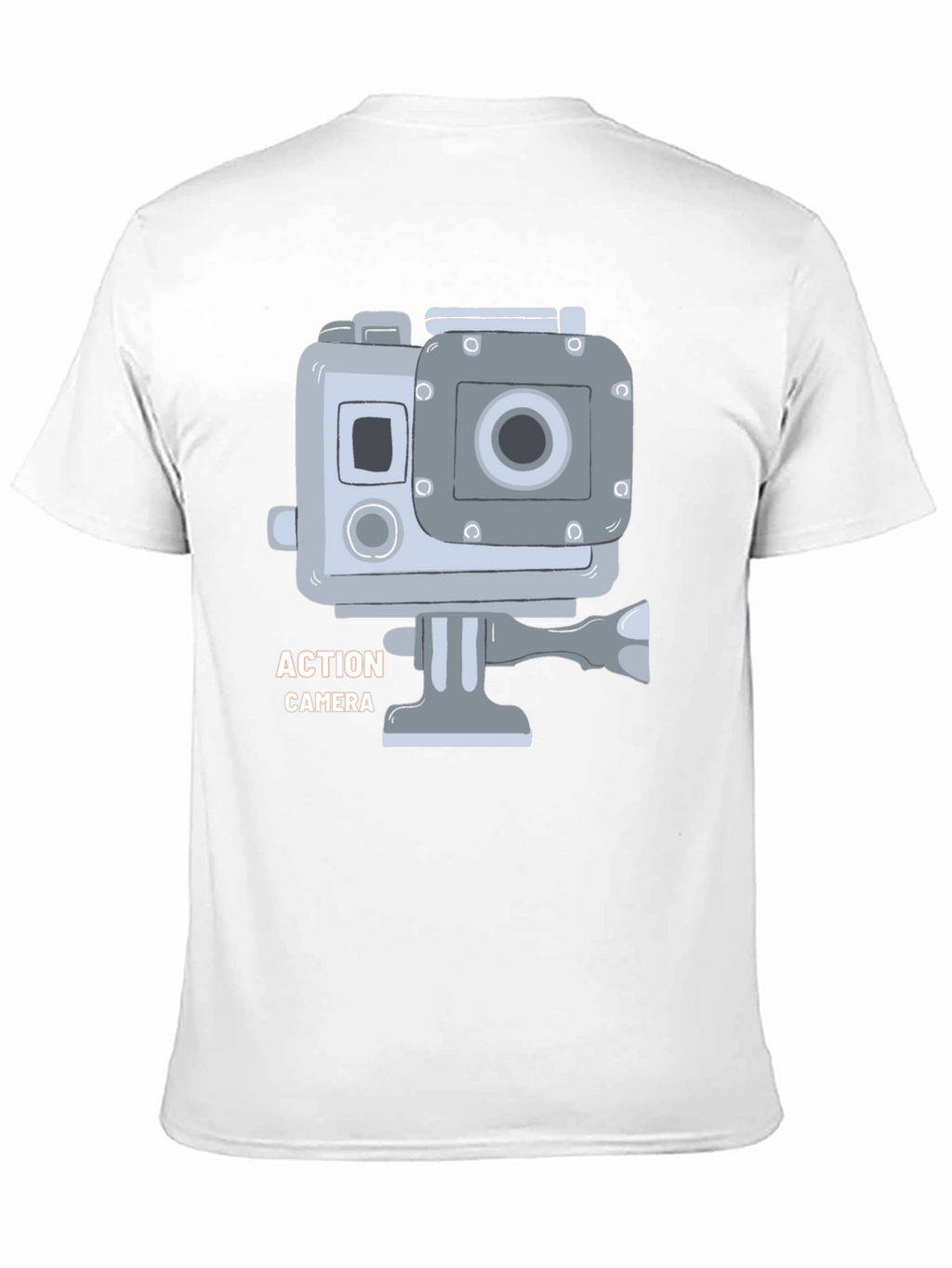 Action Camera Graphic T-Shirt - Black Cotton Tee