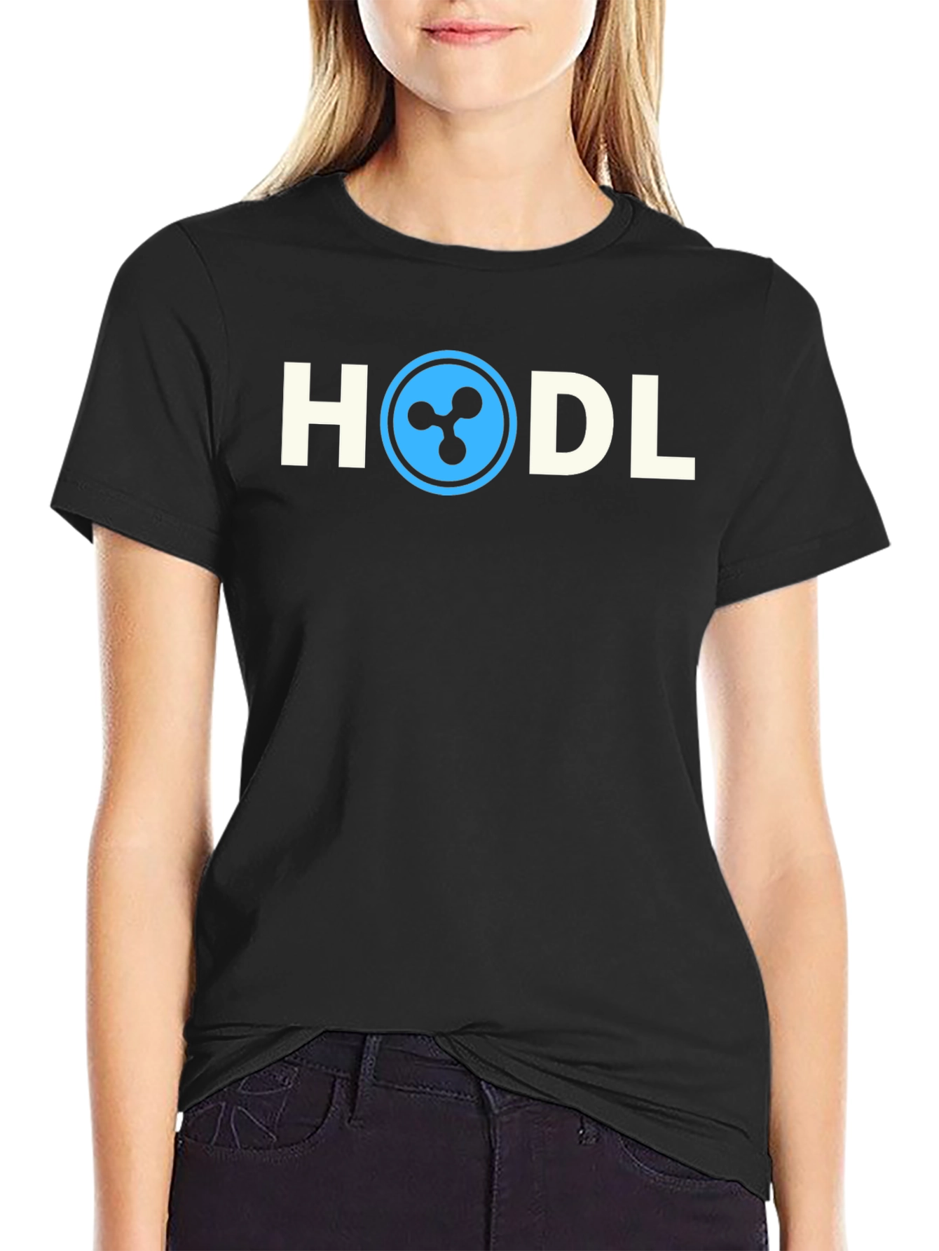 HODL Crypto T-Shirt - Ripple XRP Design