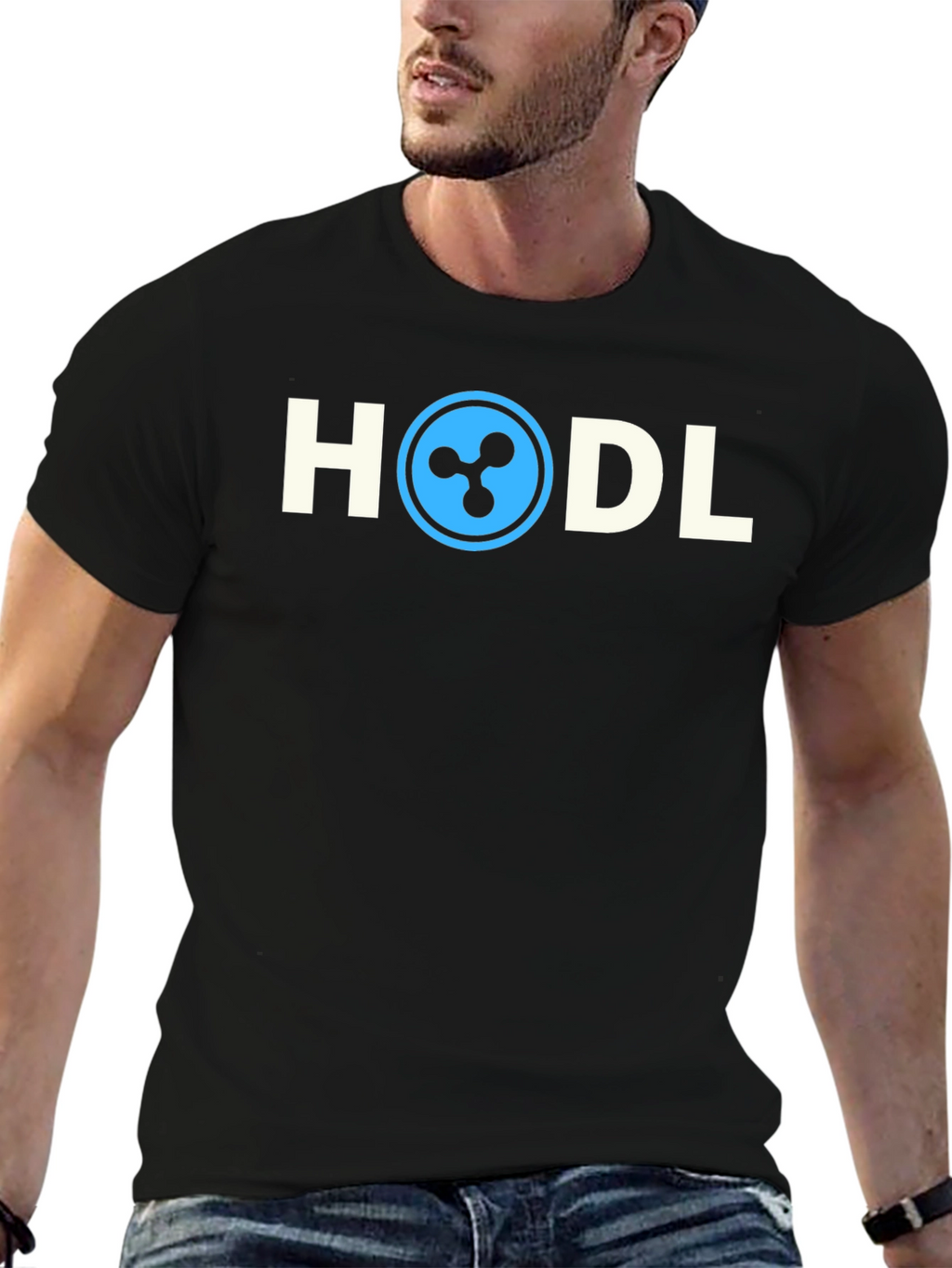 HODL Crypto T-Shirt - Ripple XRP Design