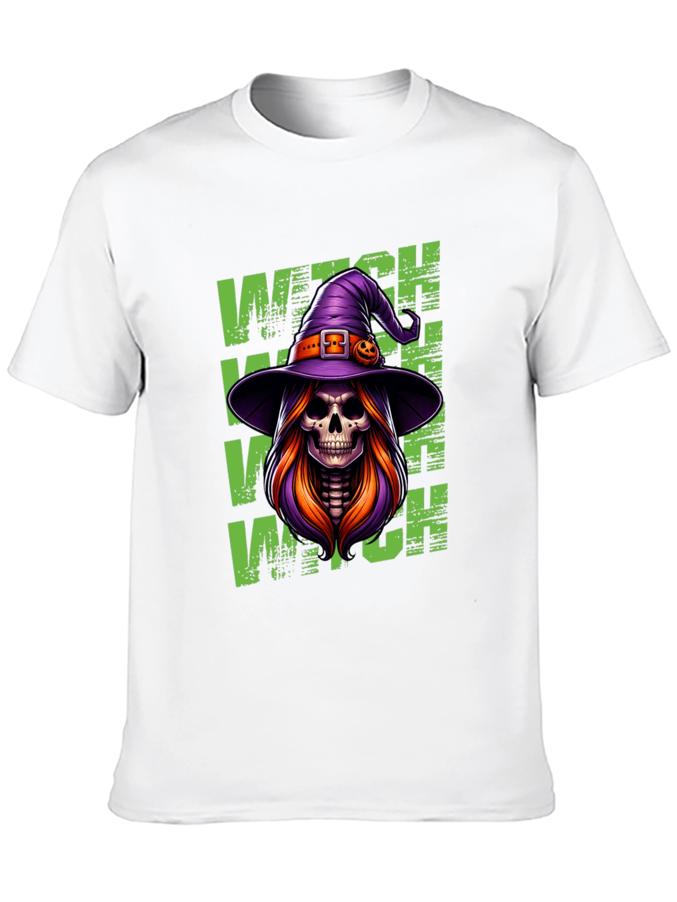 Witch Skeleton Halloween T-Shirt