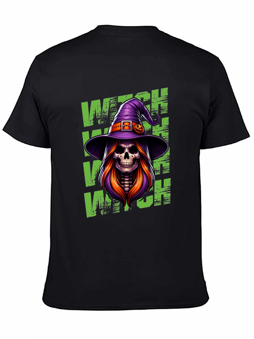 Witch Skeleton Halloween T-Shirt