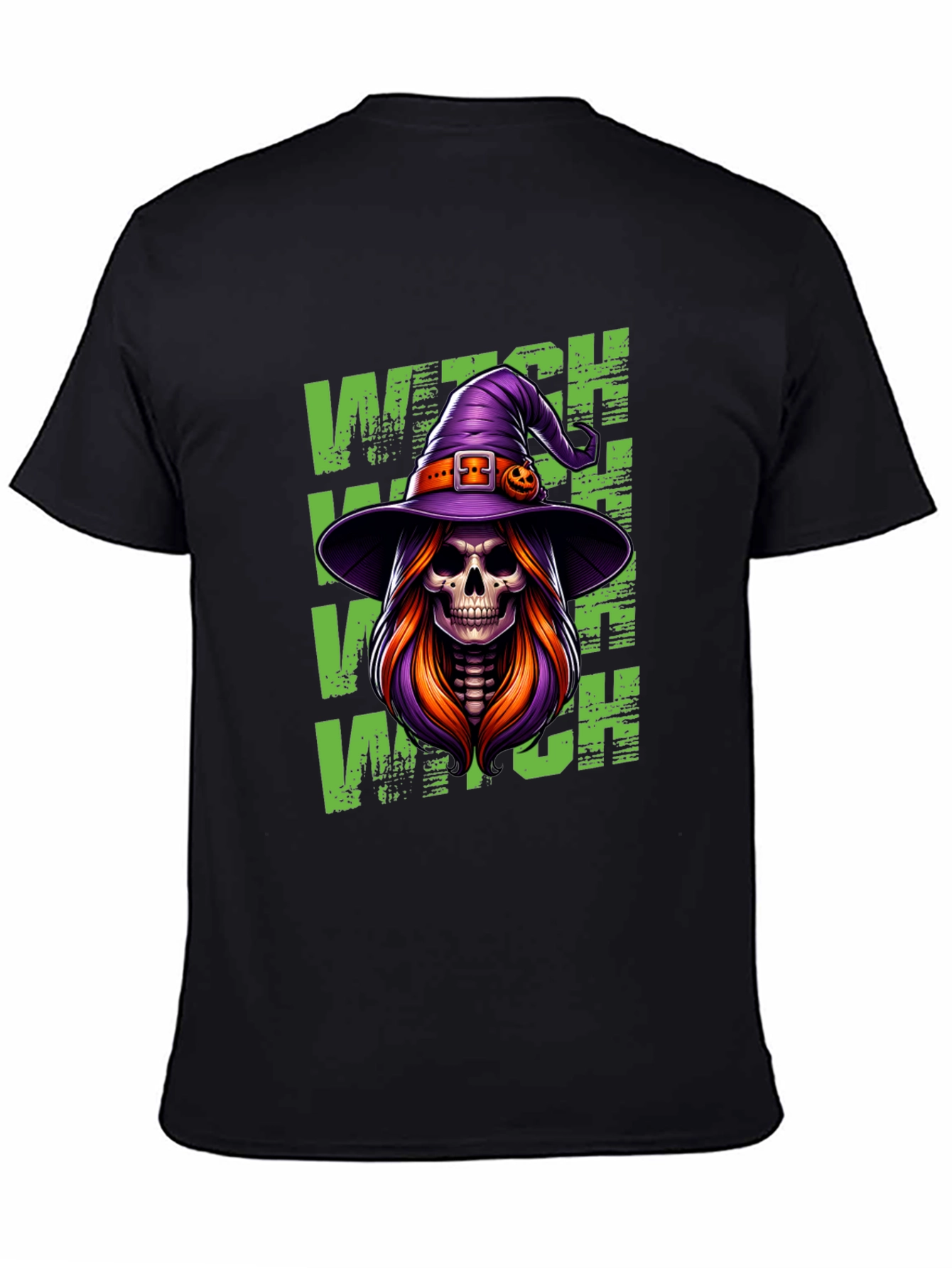 Witch Skeleton Halloween T-Shirt