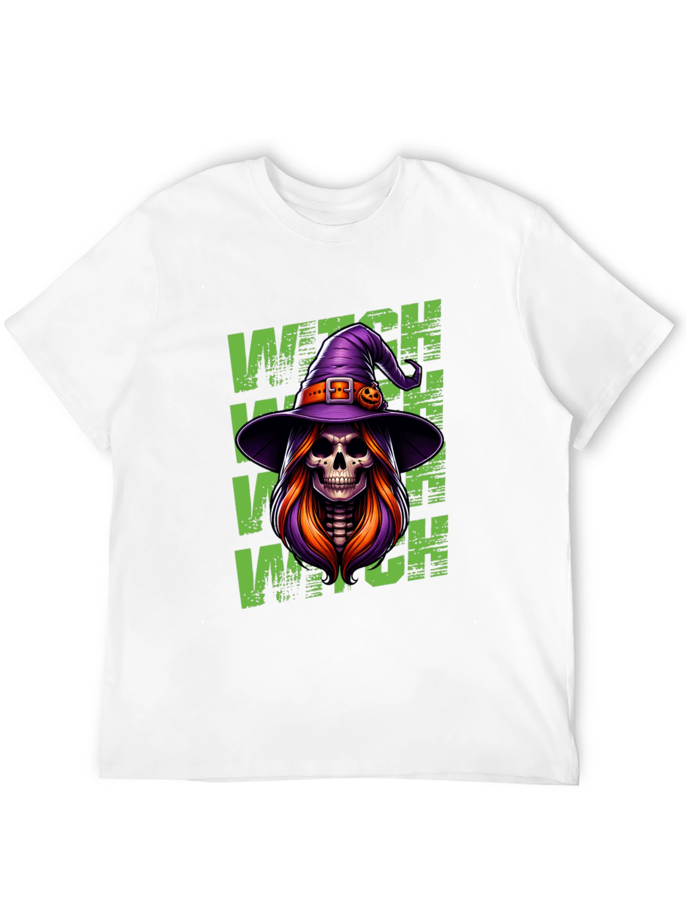 Witch Skeleton Halloween T-Shirt