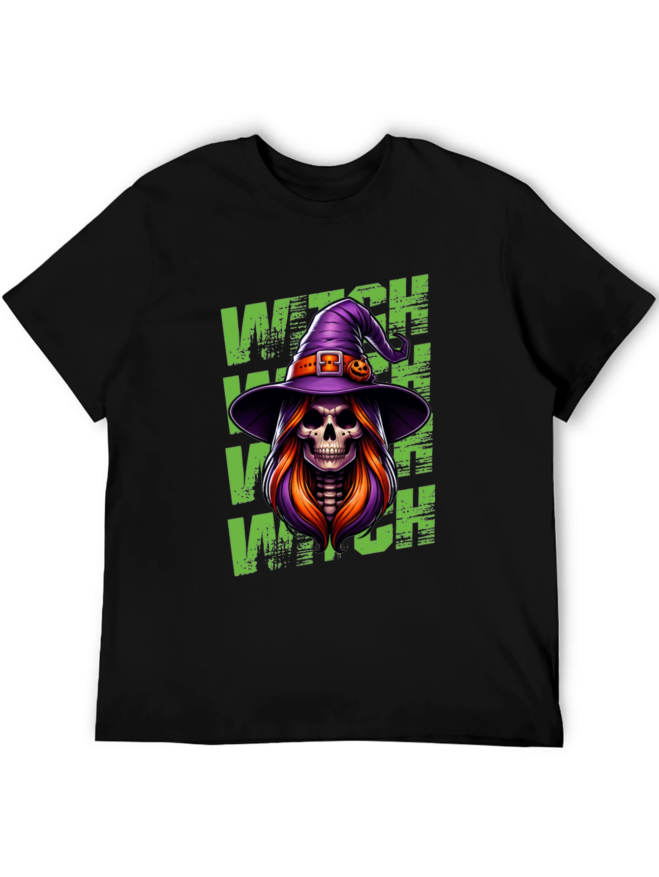 Witch Skeleton Halloween T-Shirt