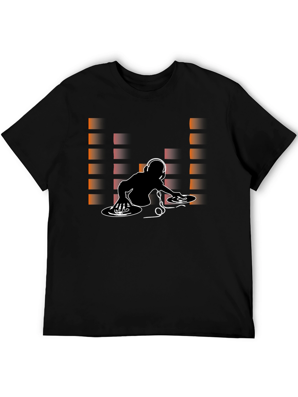 DJ Graphic Print Crew Neck T-Shirt