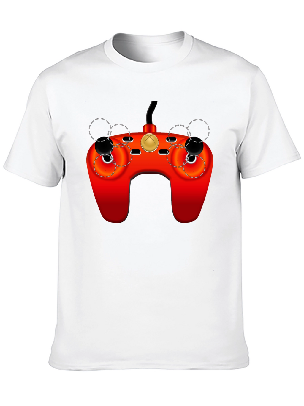 Retro Gaming Controller Graphic Tee - Black