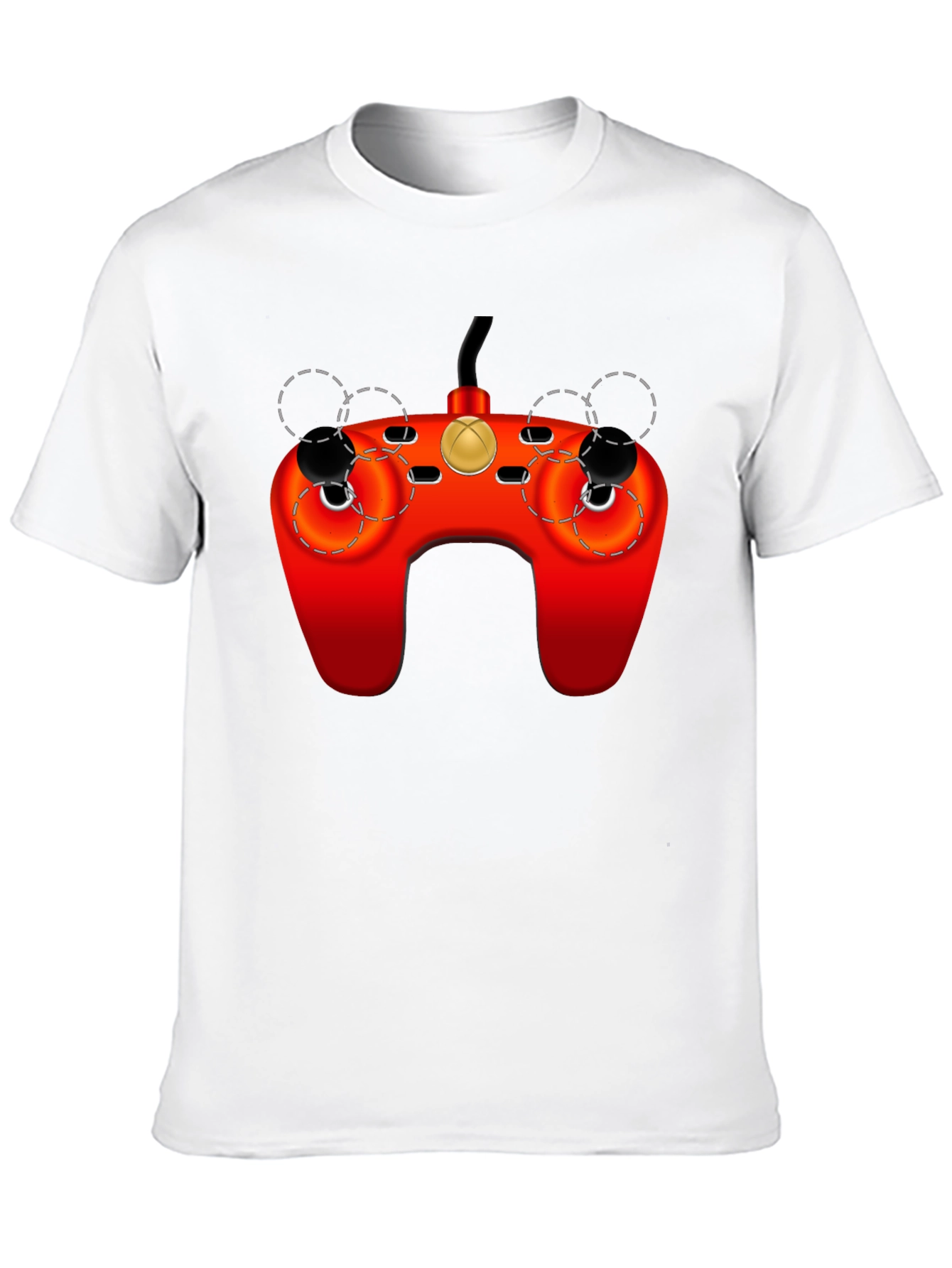 Retro Gaming Controller Graphic Tee - Black