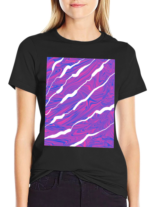 Abstract Swirl Graphic Tee - Modern Art T-Shirt