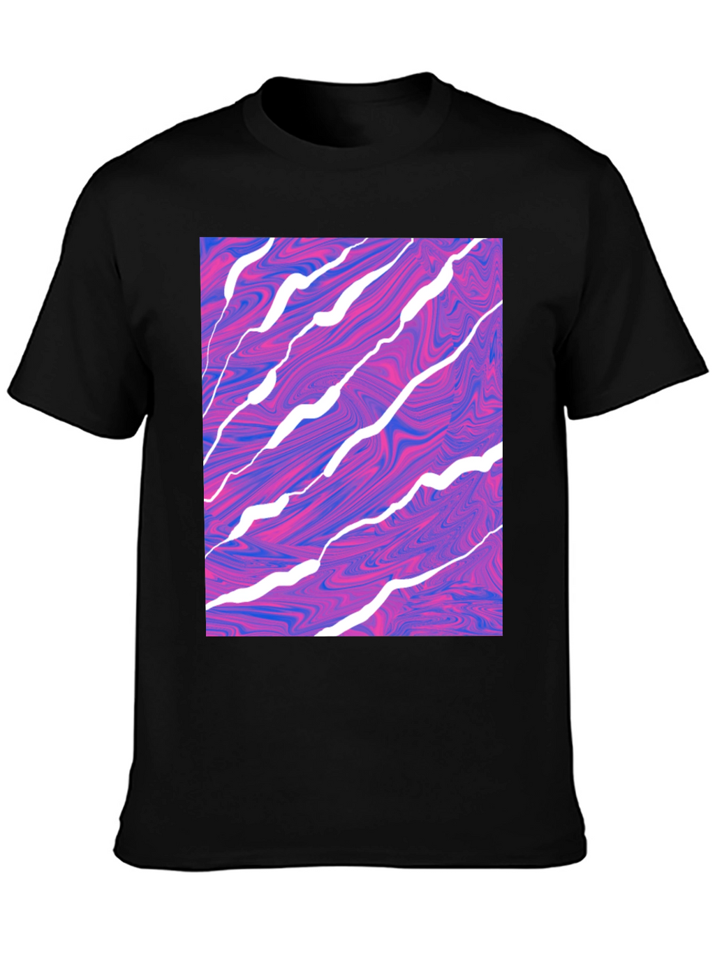 Abstract Swirl Graphic Tee - Modern Art T-Shirt