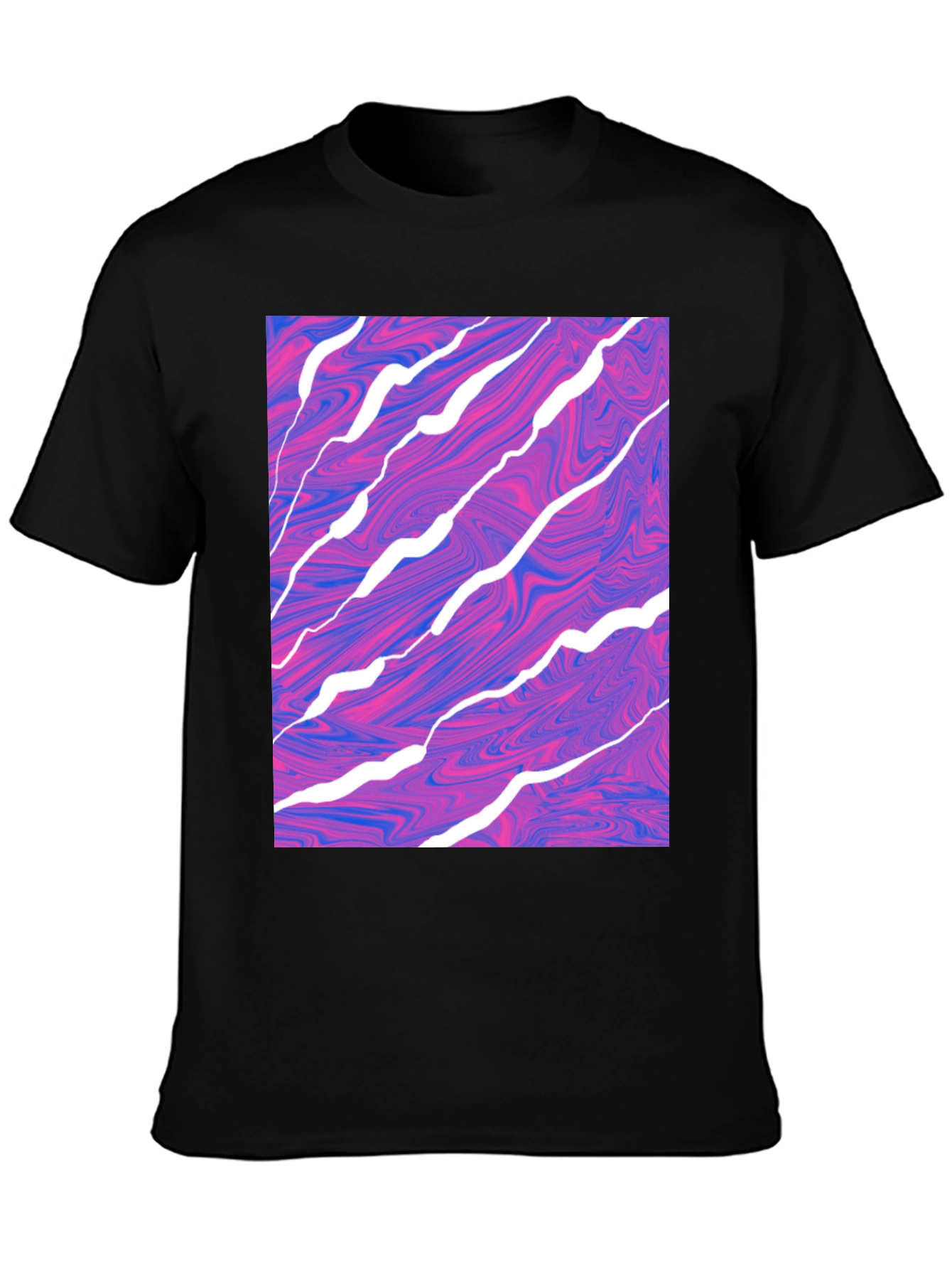 Abstract Swirl Graphic Tee - Modern Art T-Shirt