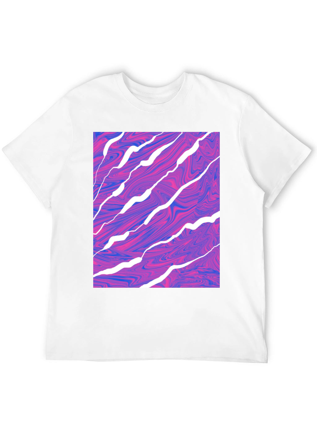 Abstract Swirl Graphic Tee - Modern Art T-Shirt