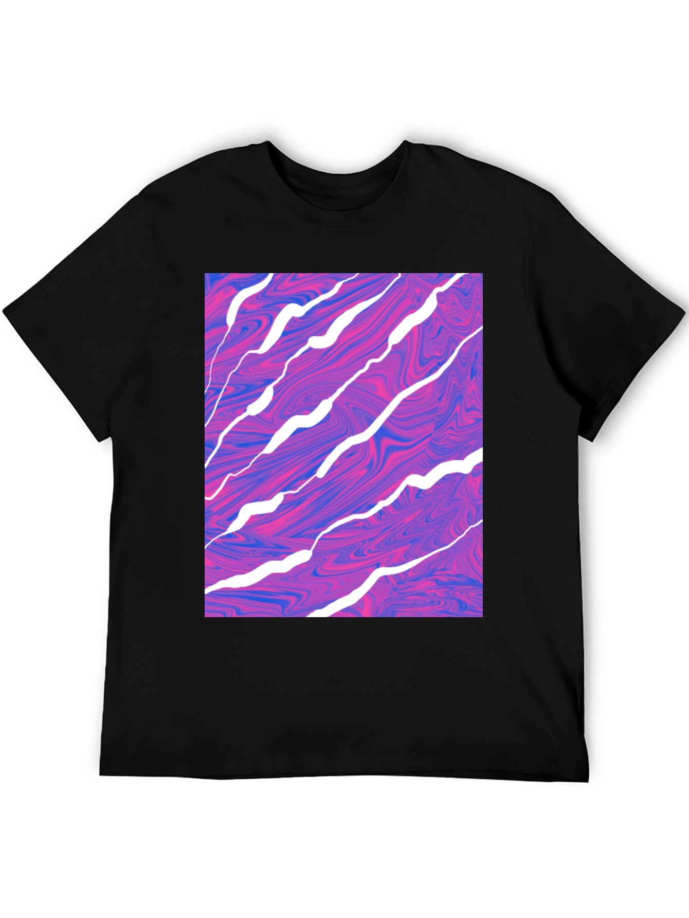 Abstract Swirl Graphic Tee - Modern Art T-Shirt