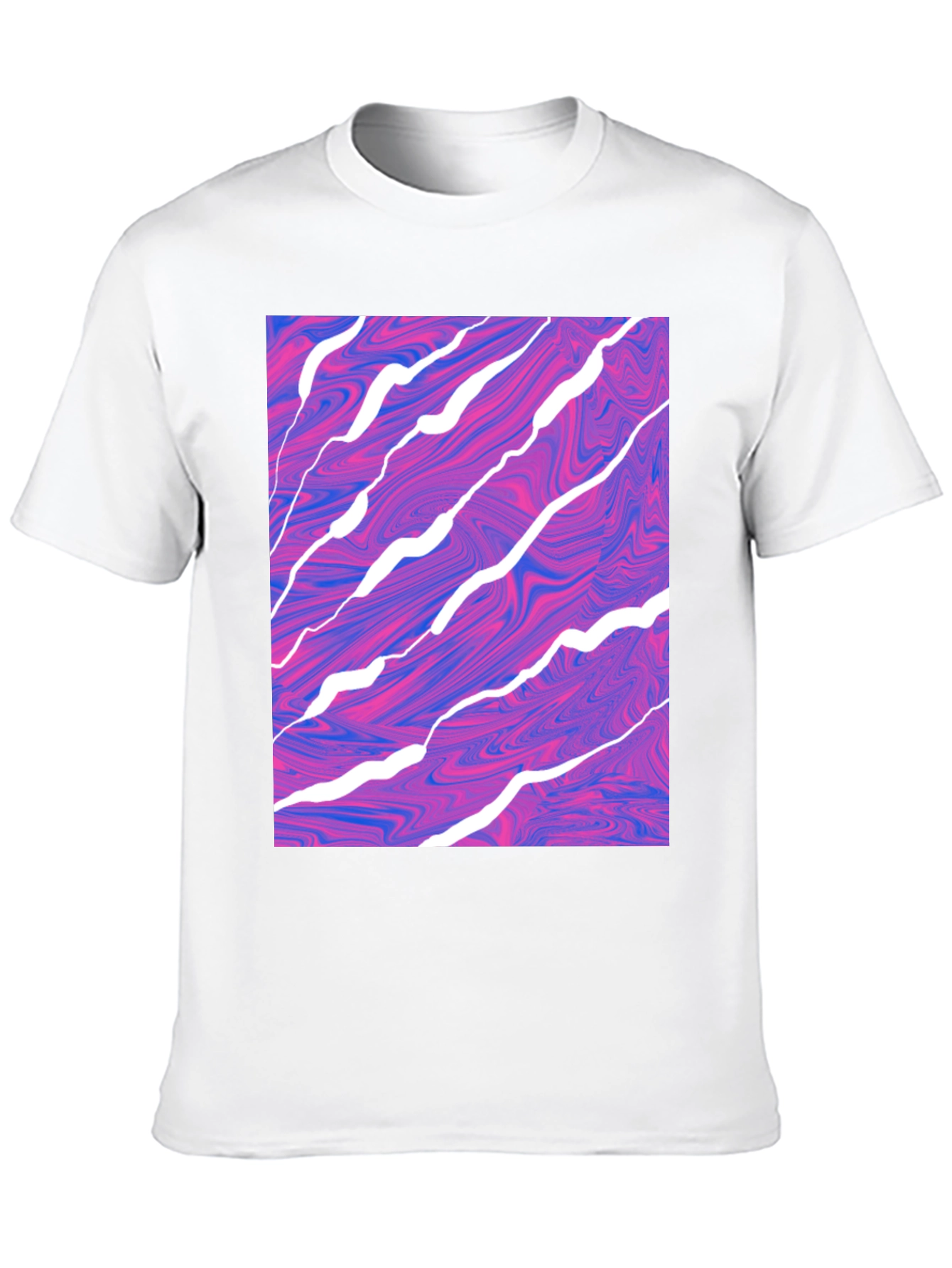 Abstract Swirl Graphic Tee - Modern Art T-Shirt
