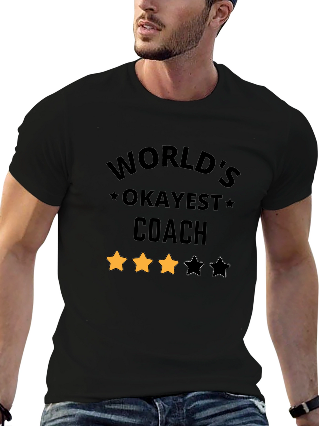 Worlds Okayest Coach Graphic T-Shirt
